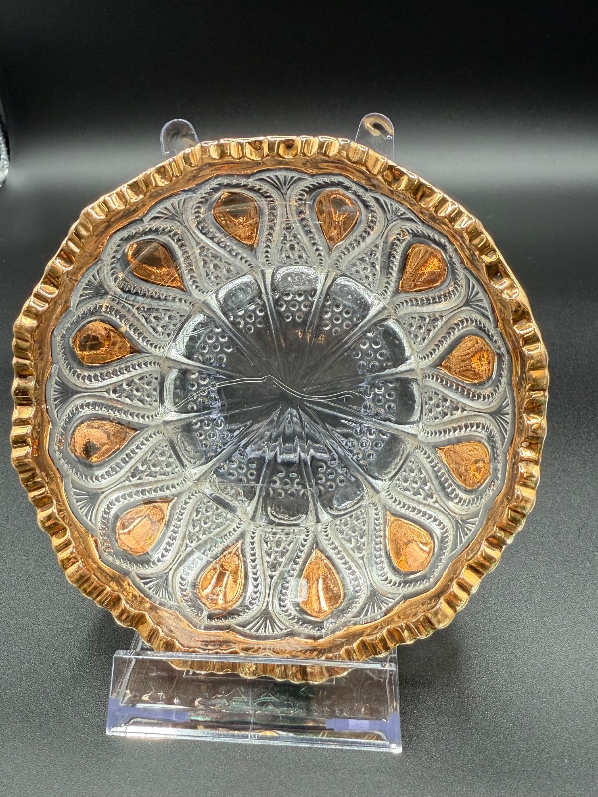 6 Antique EAPG U.S. Glass New Jersey Berry Bowl Pieces 1900-1908 4 1/2”
