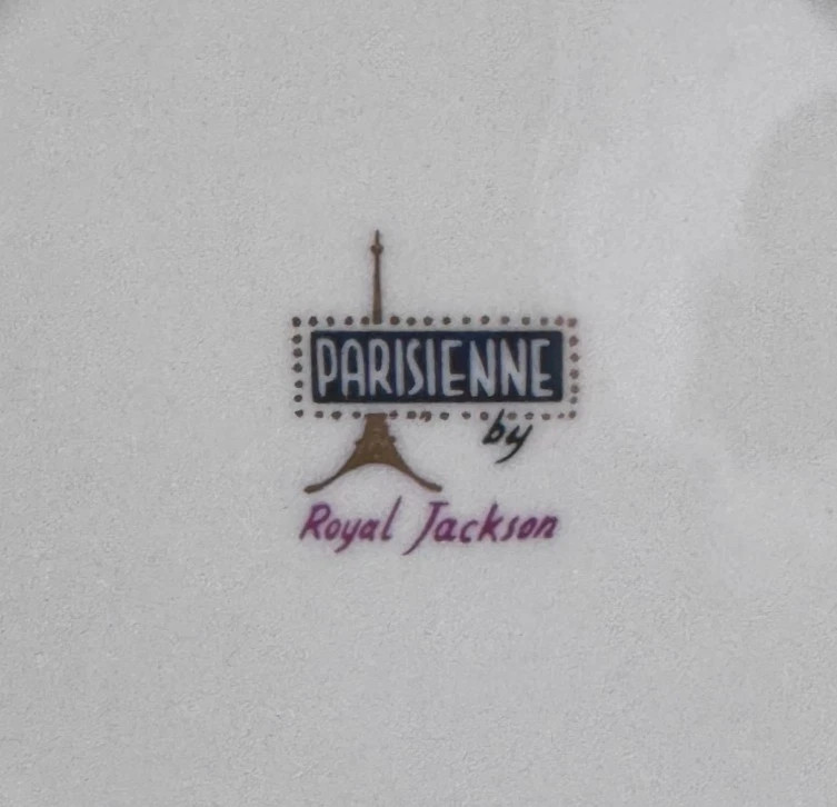 VINTAGE 6.5IN DESSERT PLATES PARISIENNE BY ROYAL JACKSON (SET OF 6)