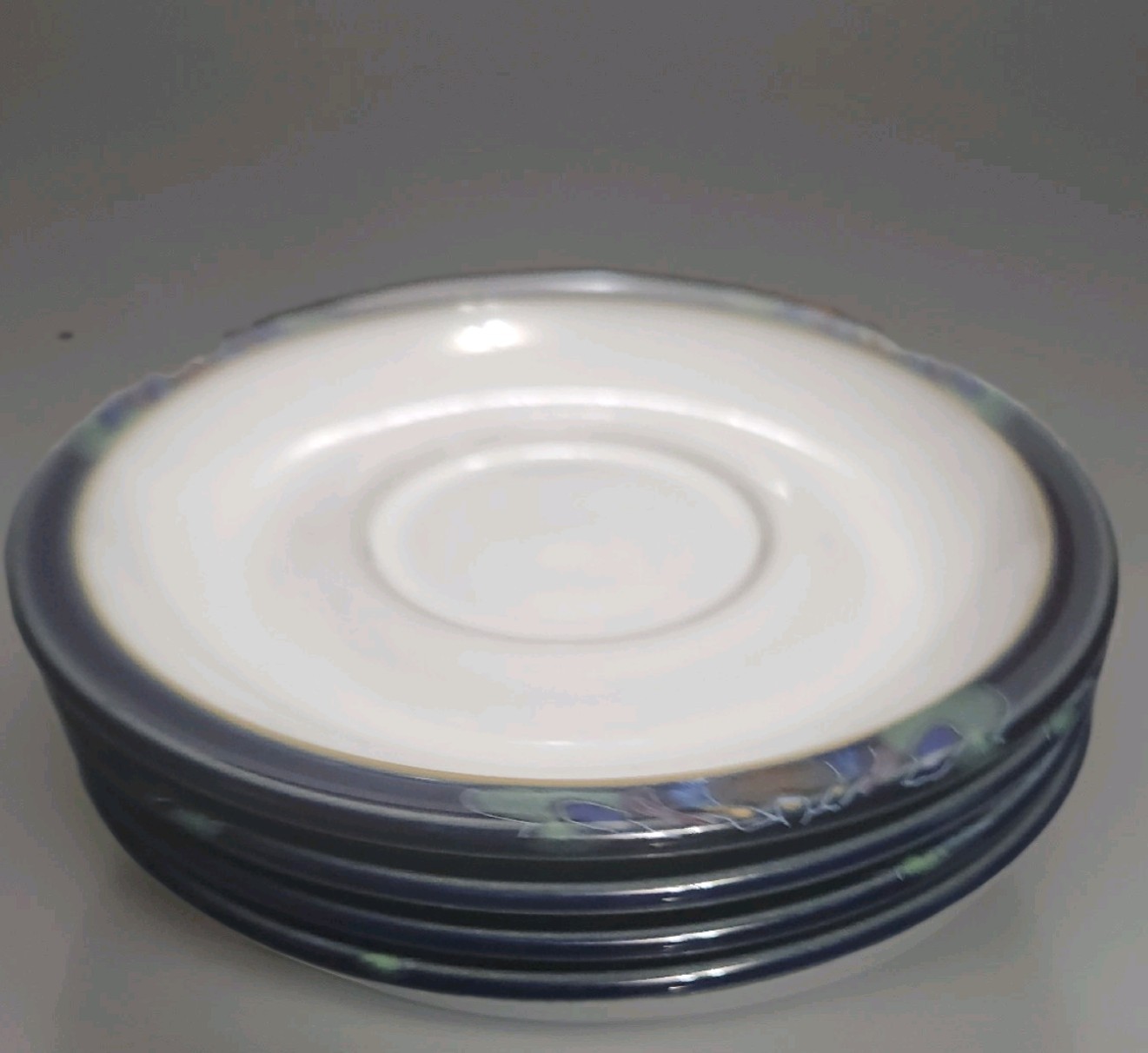Denby Saucers Baroque – Vintage Stoneware – Made in England – Set of 4