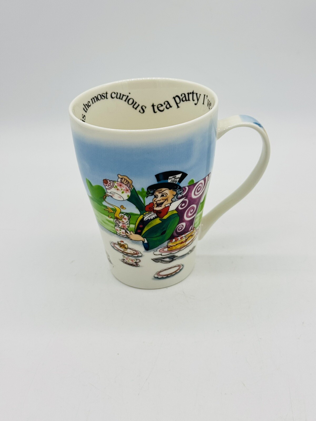 Alice in Wonderland Coffee Cup Mad Hatter Tea Party Paul Cardew 150 Anniversary