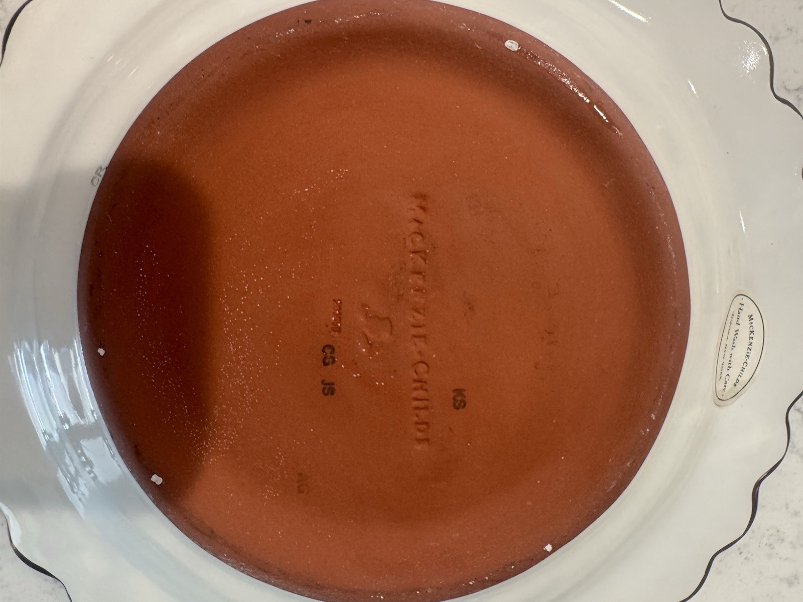 Mackenzie-Childs Chelsea Luster Dinner Plate.