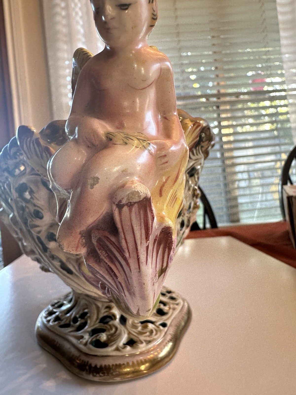Capodimonte Center Piece Bowl. Hand-painted Ardalt Italy