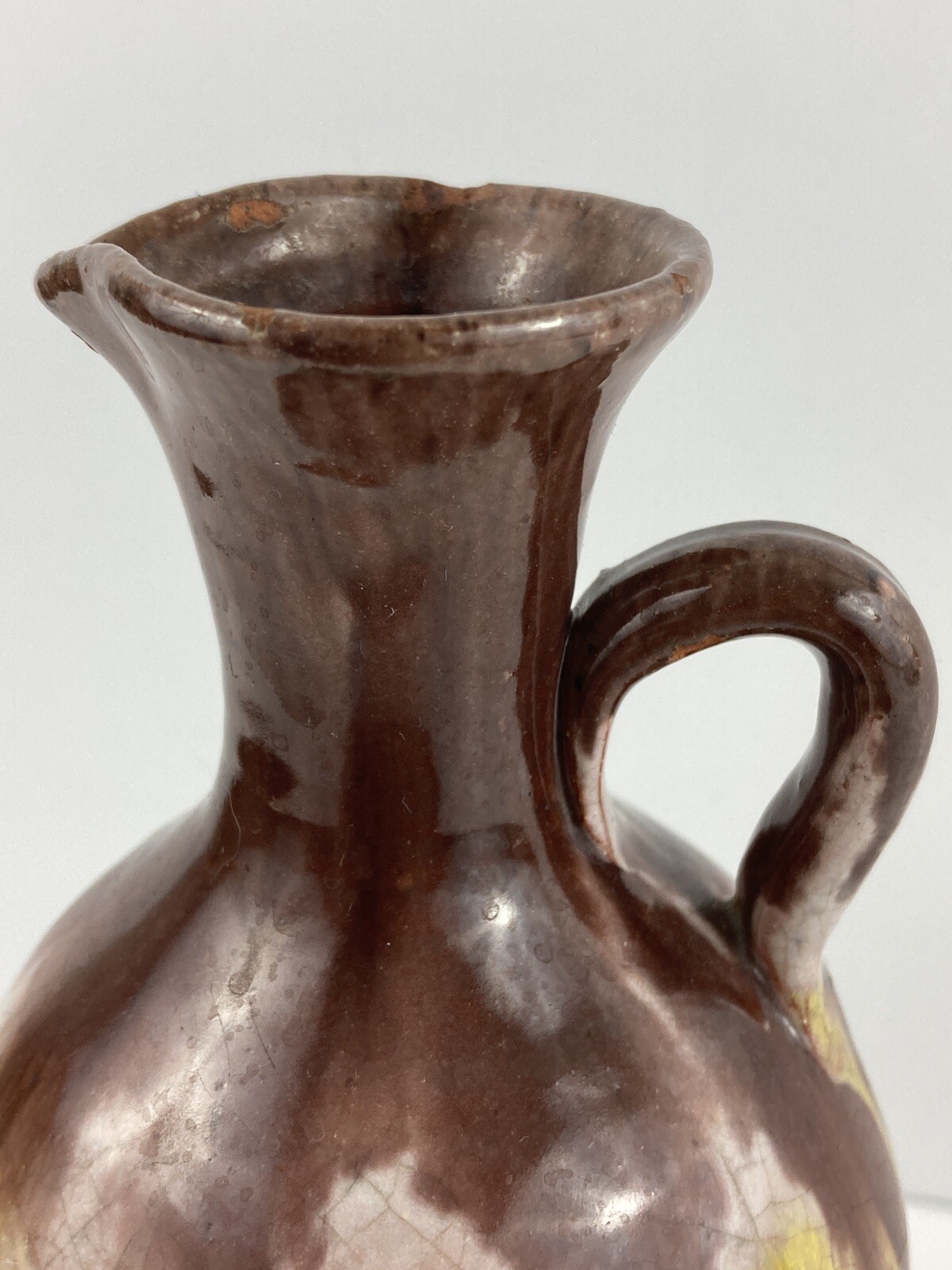 North Carolina Pottery Syrup Pitcher Jug