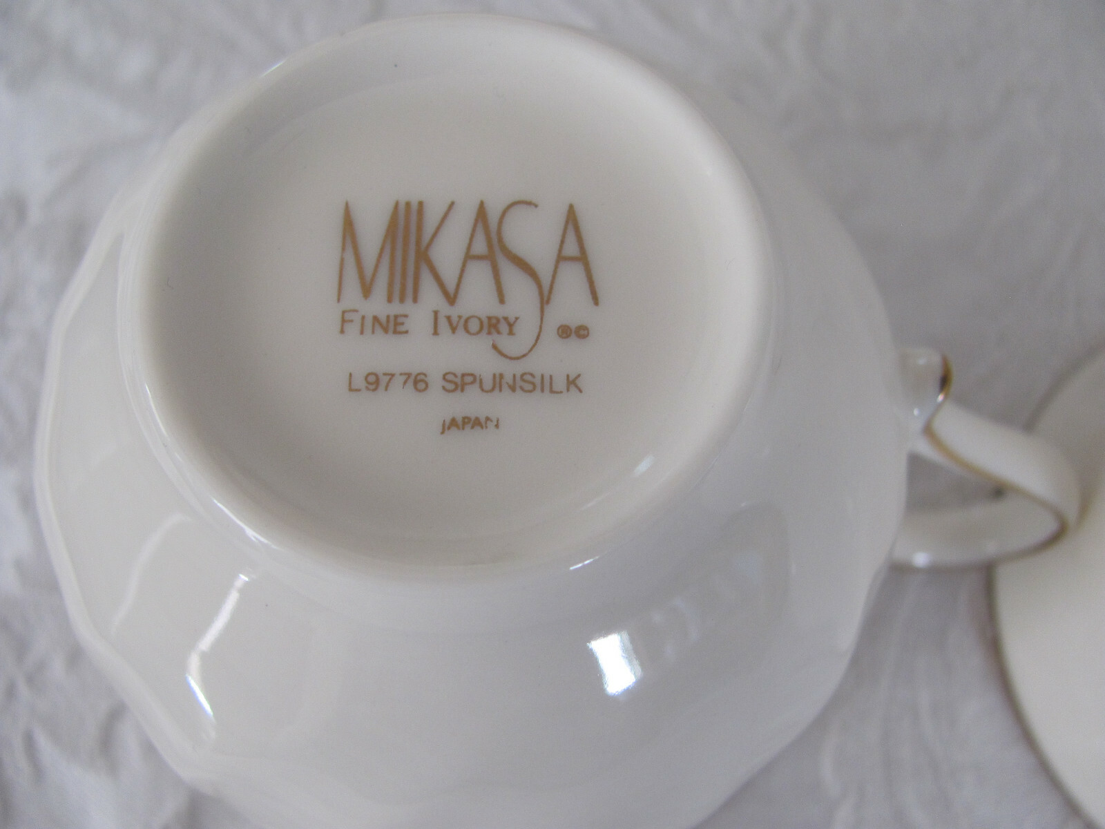 Mikasa Fine Ivory Spunsilk Spun Silk L9776 Japan- Set of 2 Cups
