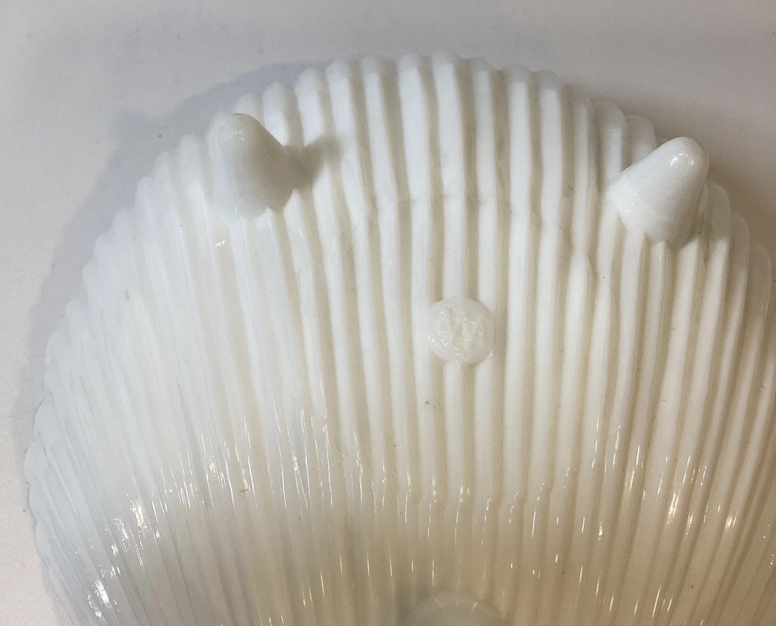 Vintage Westmoreland Milk Glass Candy Dish 3 Footed Claw Shell Hand Painted