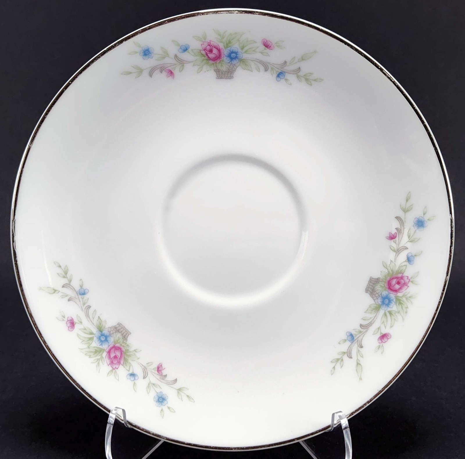 Mixed Lot Saucers Farmhouse Granny Cottage Shabby Mismatched China Set of 8