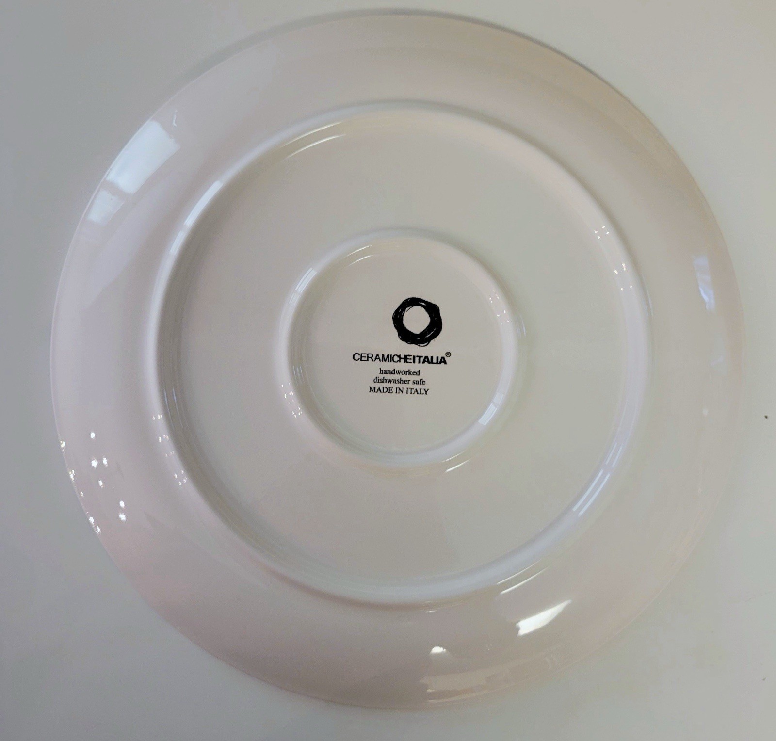 4 ct Ceramiche Italia 11” Dinner Plates Blue Octopus Lucy Italy CeramicheItalia