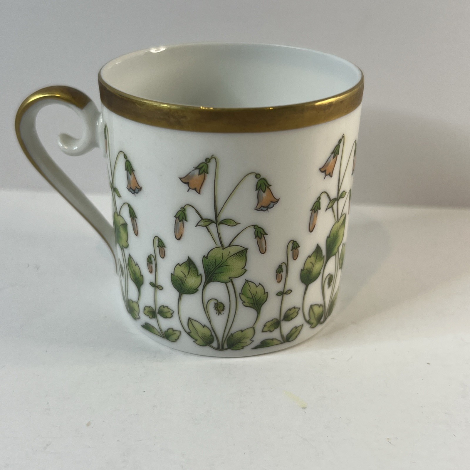 Hackefors Sweden Linnea Borealis Cup Scandinavian Porcelain Floral