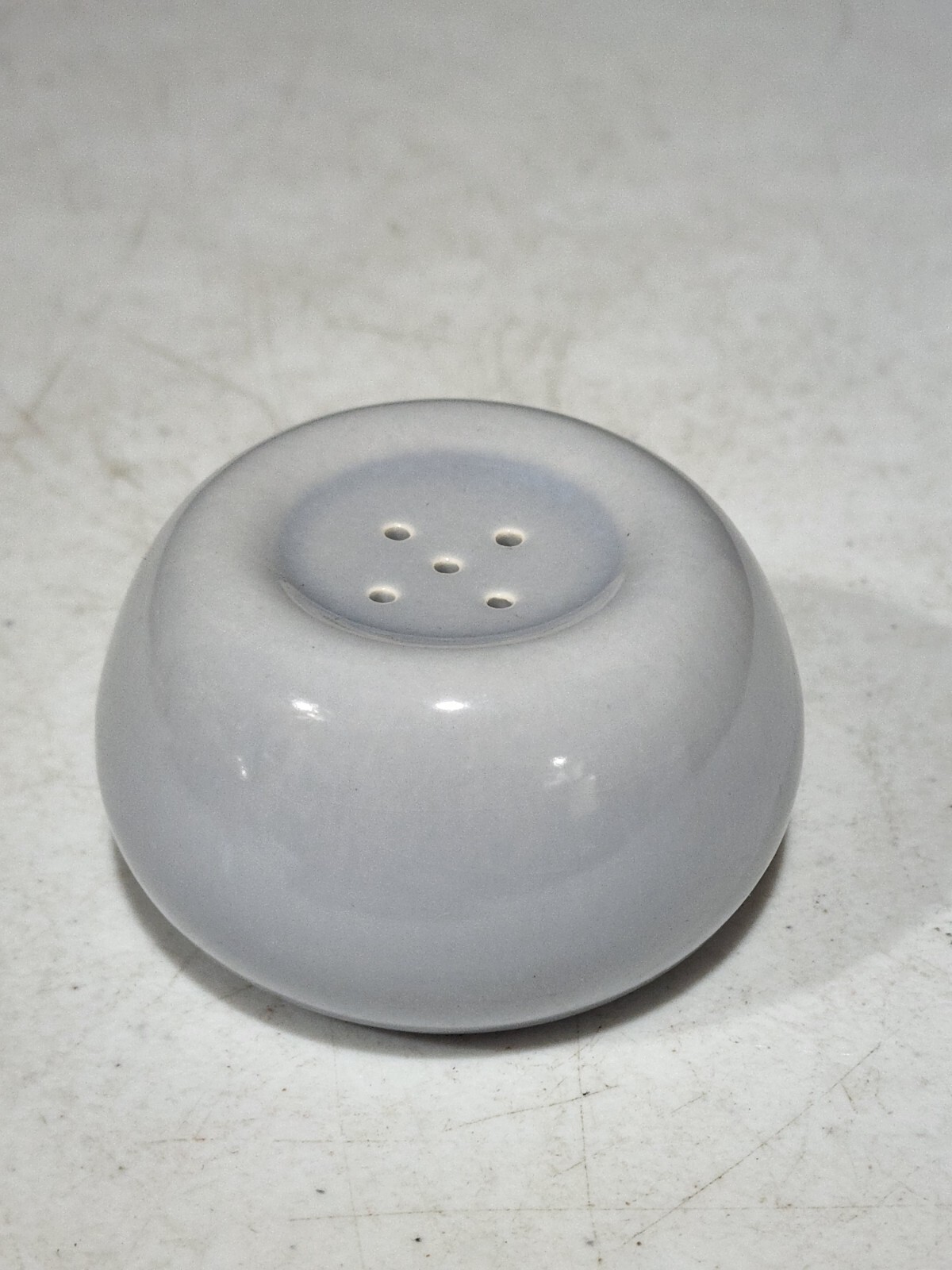 MALIBU MODERN by Hollydale California Pottery GRAY/BLUE Salt & Pepper SINGLE