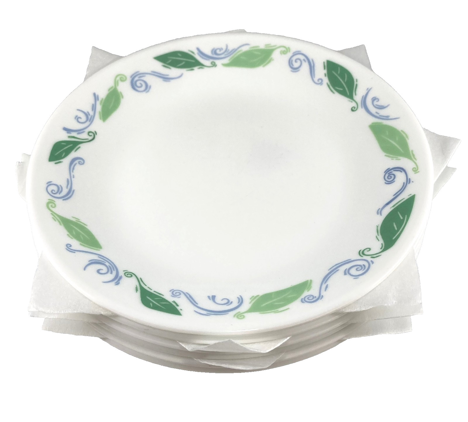 6x Corelle Spearmint 6 3/4″ Bread Plates Salad Desert Saucer Set Garden