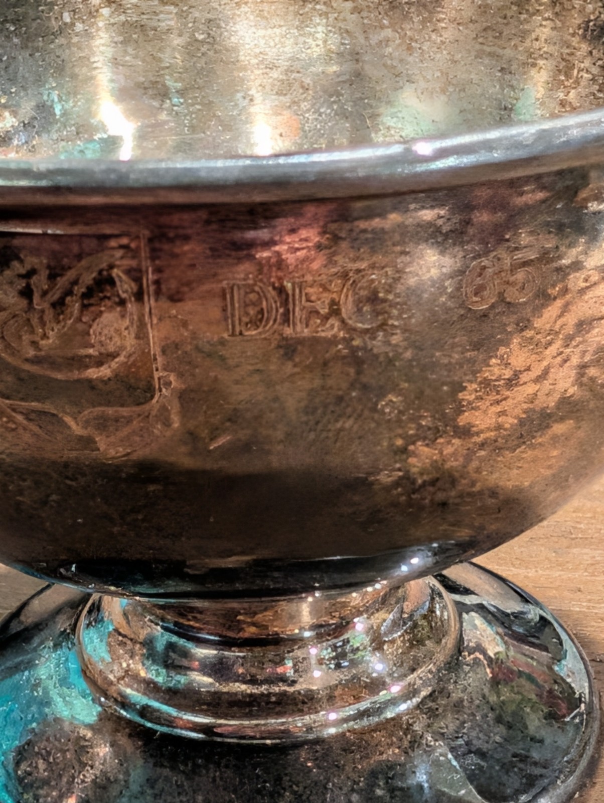 Military Souvenir JUL 64 DEC 65(Footed Pedestal Bowl)