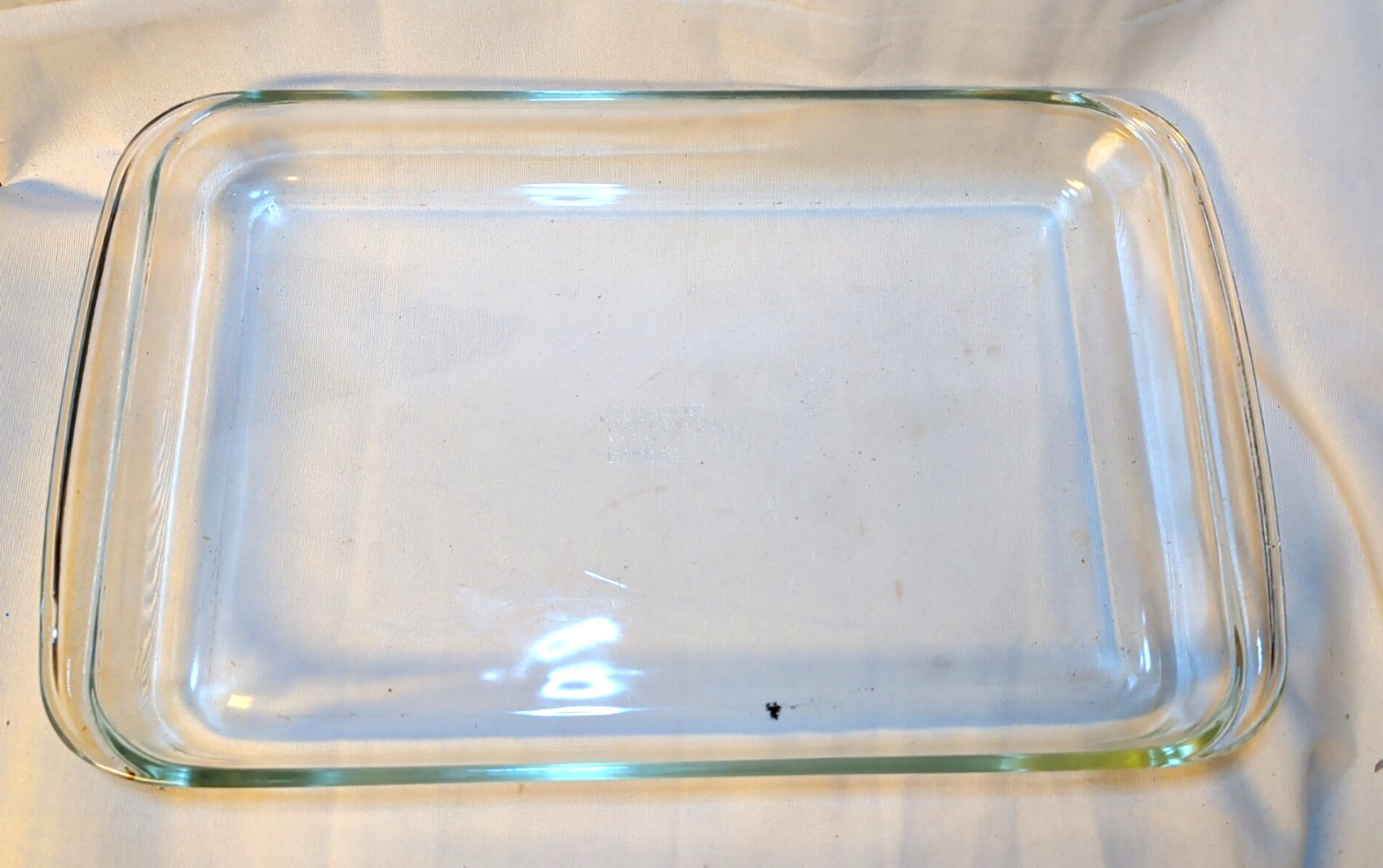 Vintage PYREX Clear 3qt Model #233 Casserole Dish 15.5″x9″x2″ w/Wide Handles USA