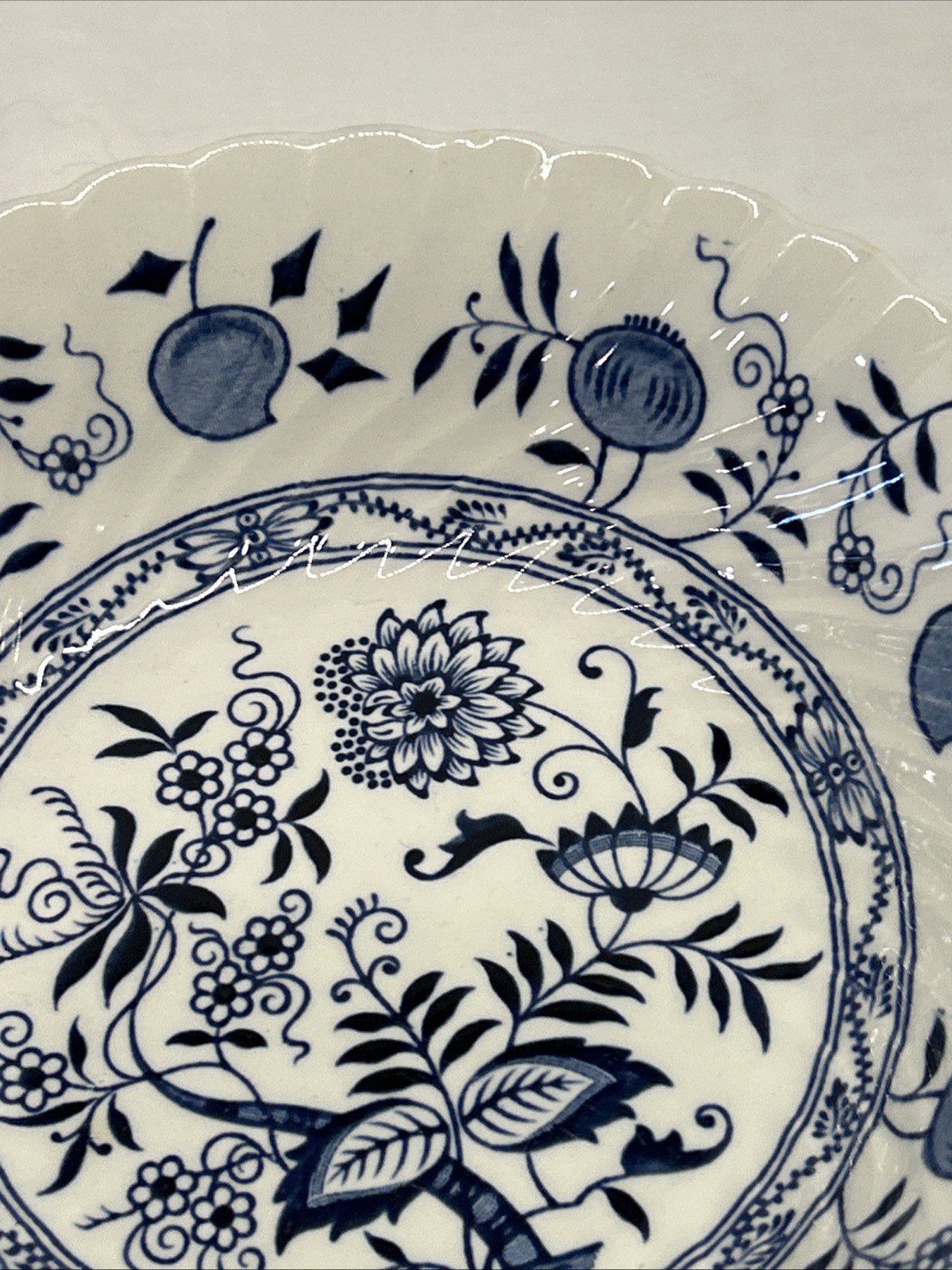 Wood And Sons Ironstone Blue Fjord Bowls, 6.5 In Wide, 1.5 In Deep Vintage
