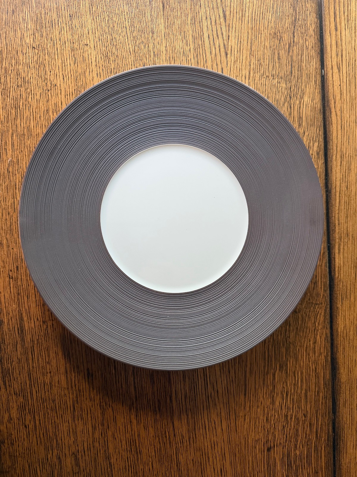 Jean Louis Coquet Limoges Hemisphere Sepia Dinner Plate 26.5 cm NEW