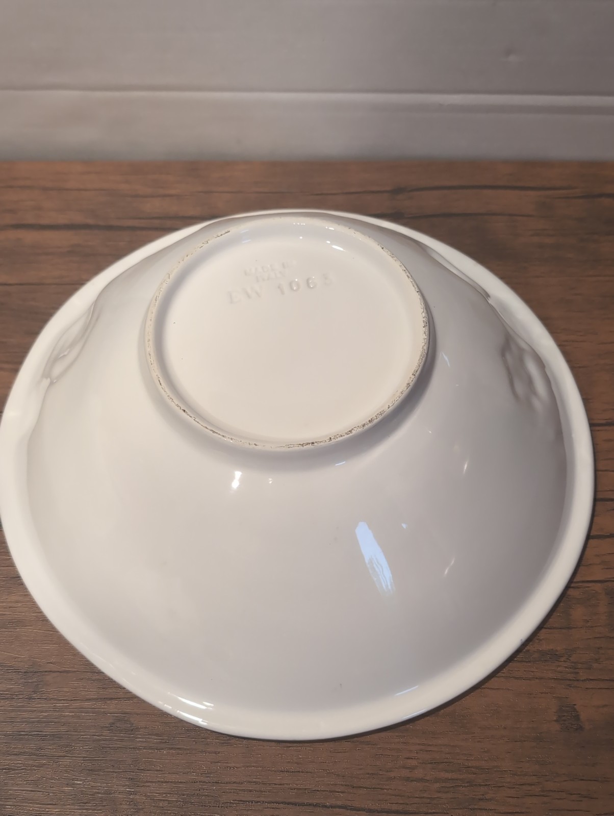 Vintage Italian Made Raised Peppers And Garlic, Onion, Ceramic Bowl 13 Inches