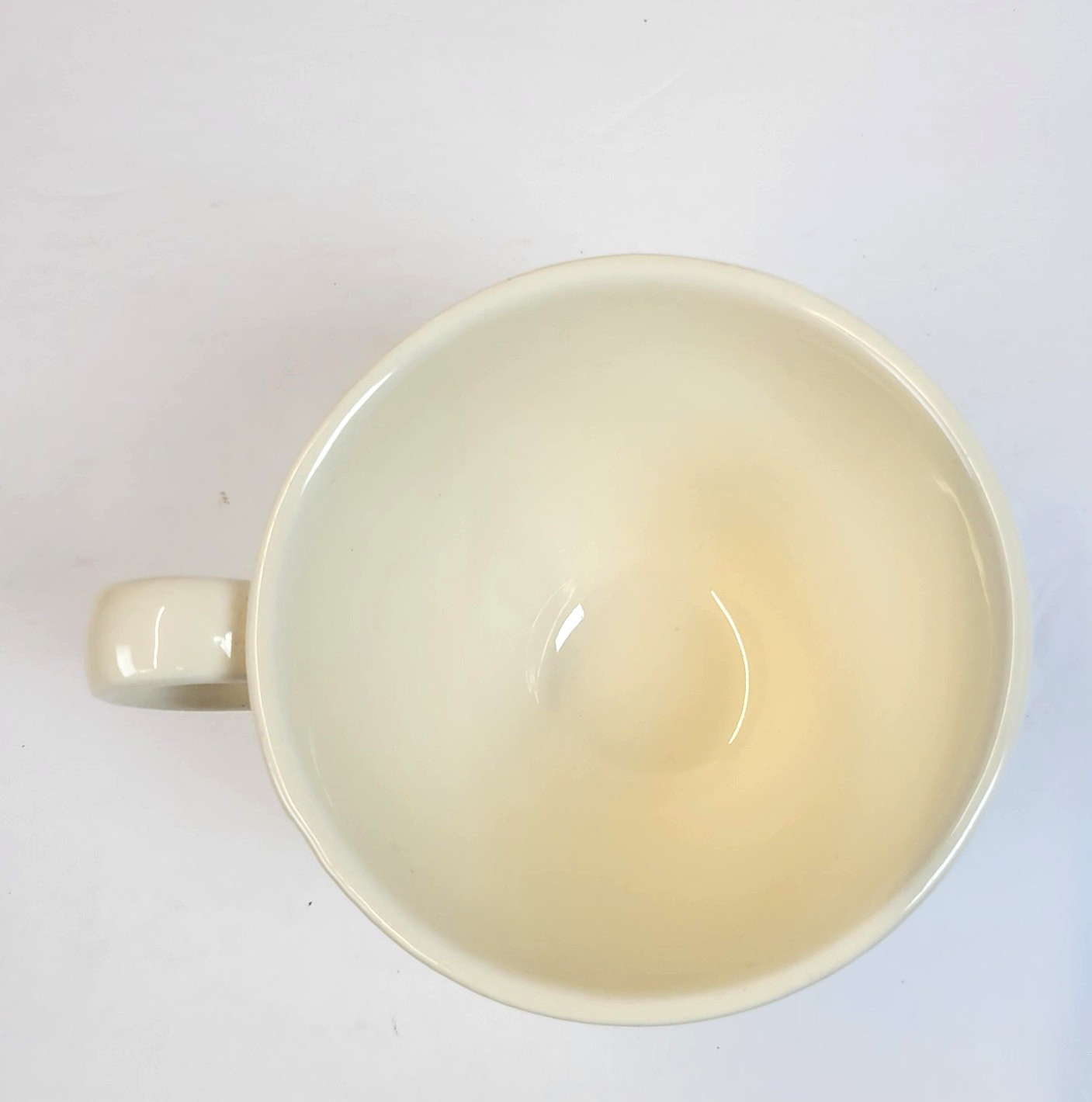 Vintage Metlox Poppytrail Coffee Cup Beige Fruit Motif California Pottery USA