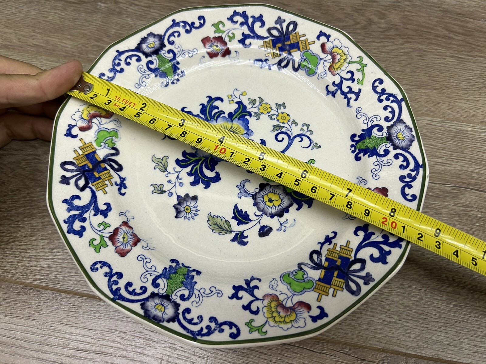 Vintage Doulton of Burslem Nankin Handpainted Dinner Plate Set Of 4 England