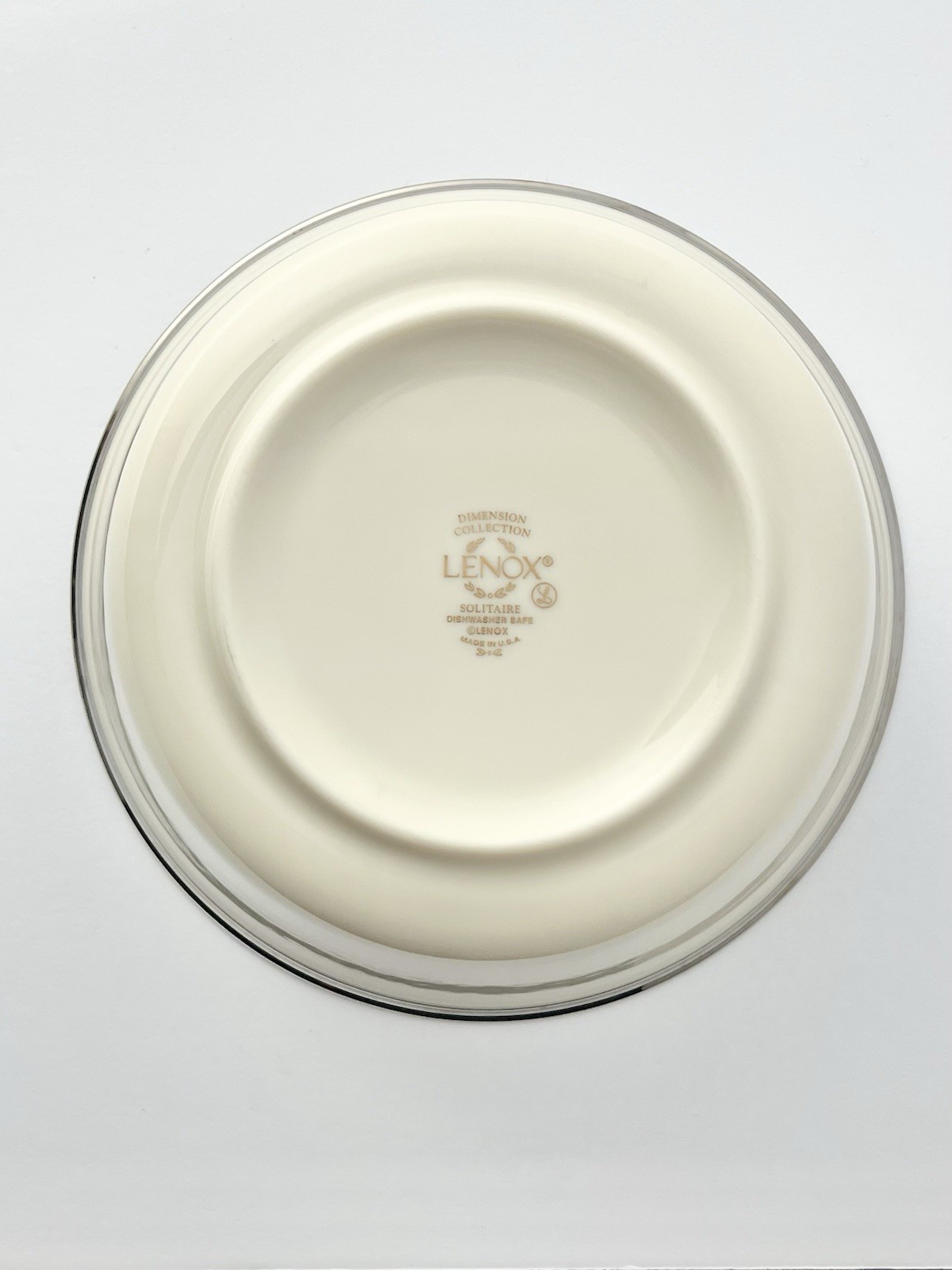 Lenox “Solitaire” Set of 12 Porcelain All Purpose Bowls (Soup Pasta Salad) 6.25”