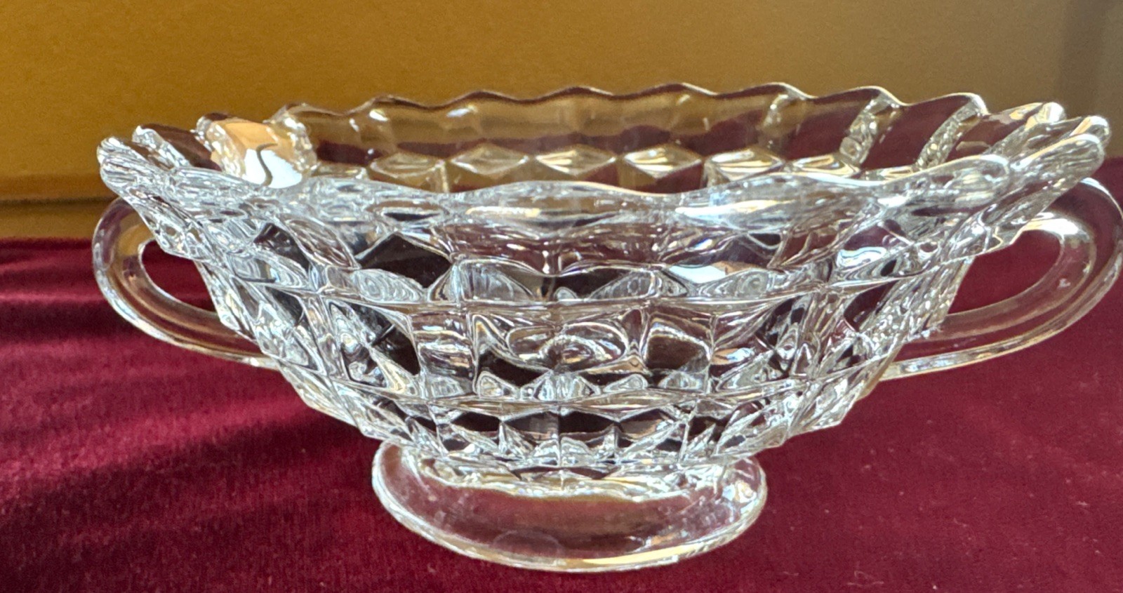 Set of 2 RARE Vintage Fostoria American Footed CREAM SOUP Bowl 4 7/8”