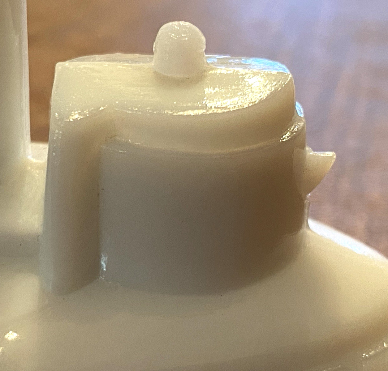 LID Only for a 1899 Uncle Sam on Battleship MILK GLASS COVERED DISH-Small chip
