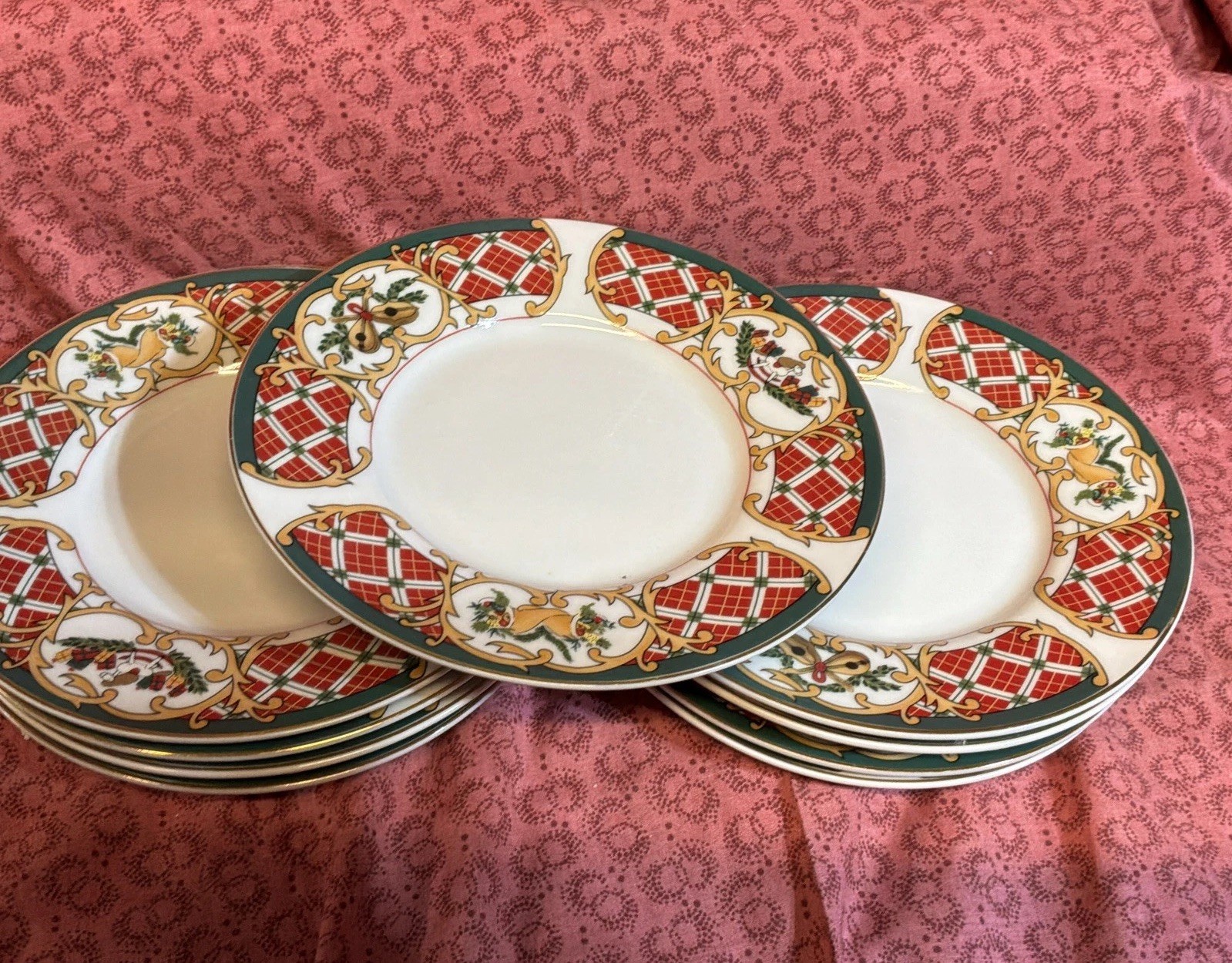 Gibson Dishes, Two Small Desserts/Salad Plate Plus One Smaller Dessert Dish