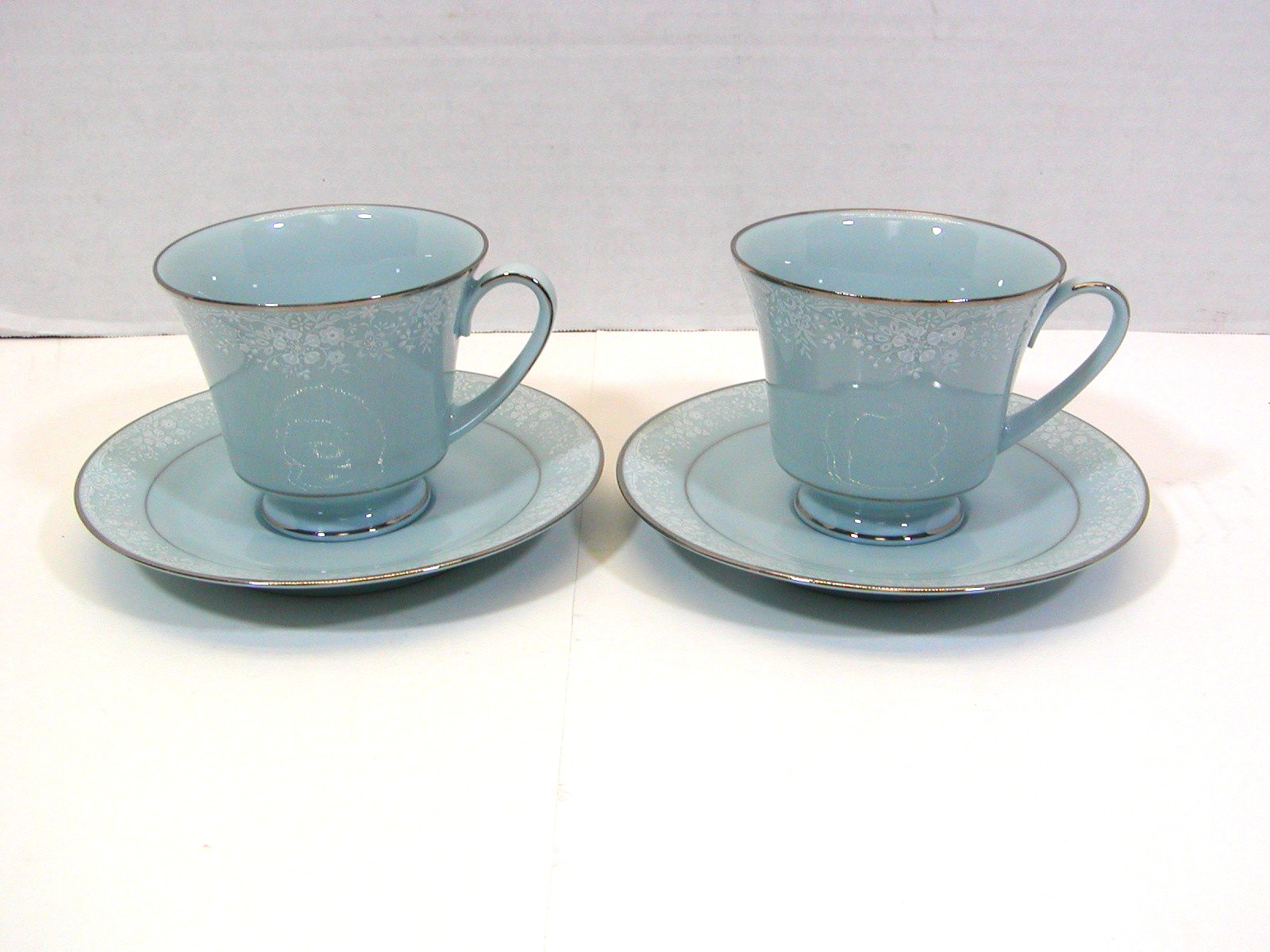 2 VINTAGE NORITAKE FIDELITY CUP & SAUCER SETS 8003 W81