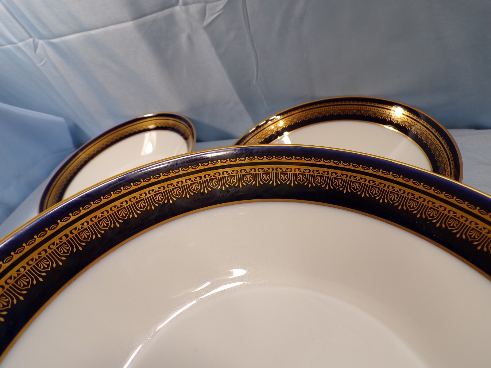 Set of 4 Noritake Legacy Vienna Pattern Coupe Soup Bowls