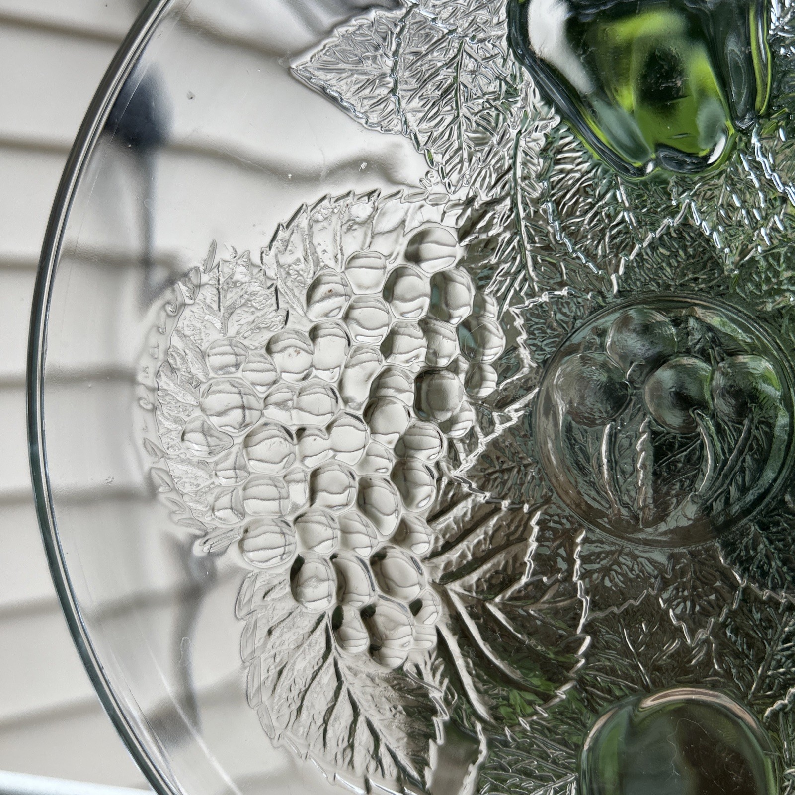 Pasabahce Embossed Fruit And Leaves Plates, Set Of 6
