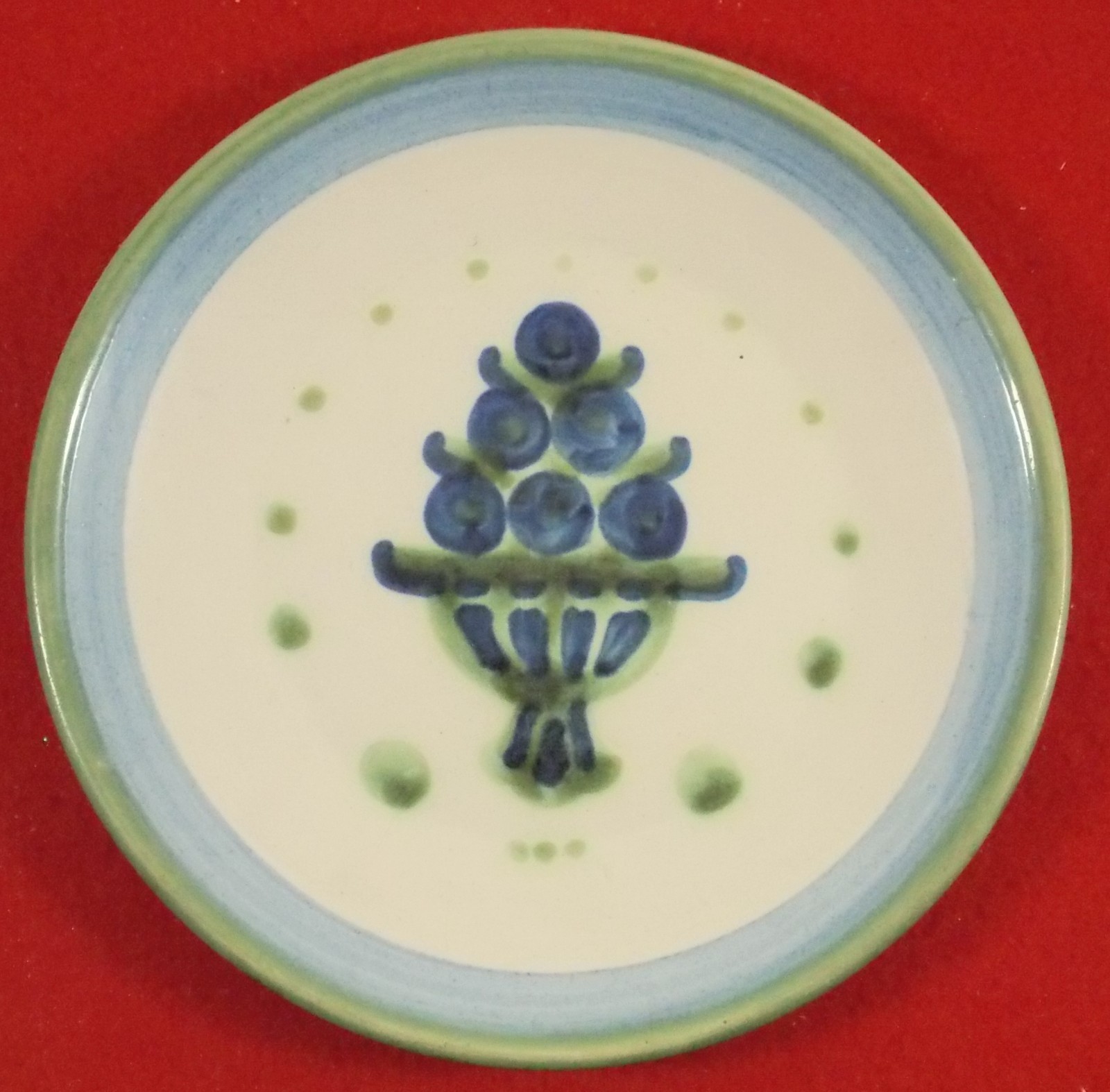 1950’s Single M.A.Hadley Pottery Signed Salad Plate 7 7/8″ Perfect!