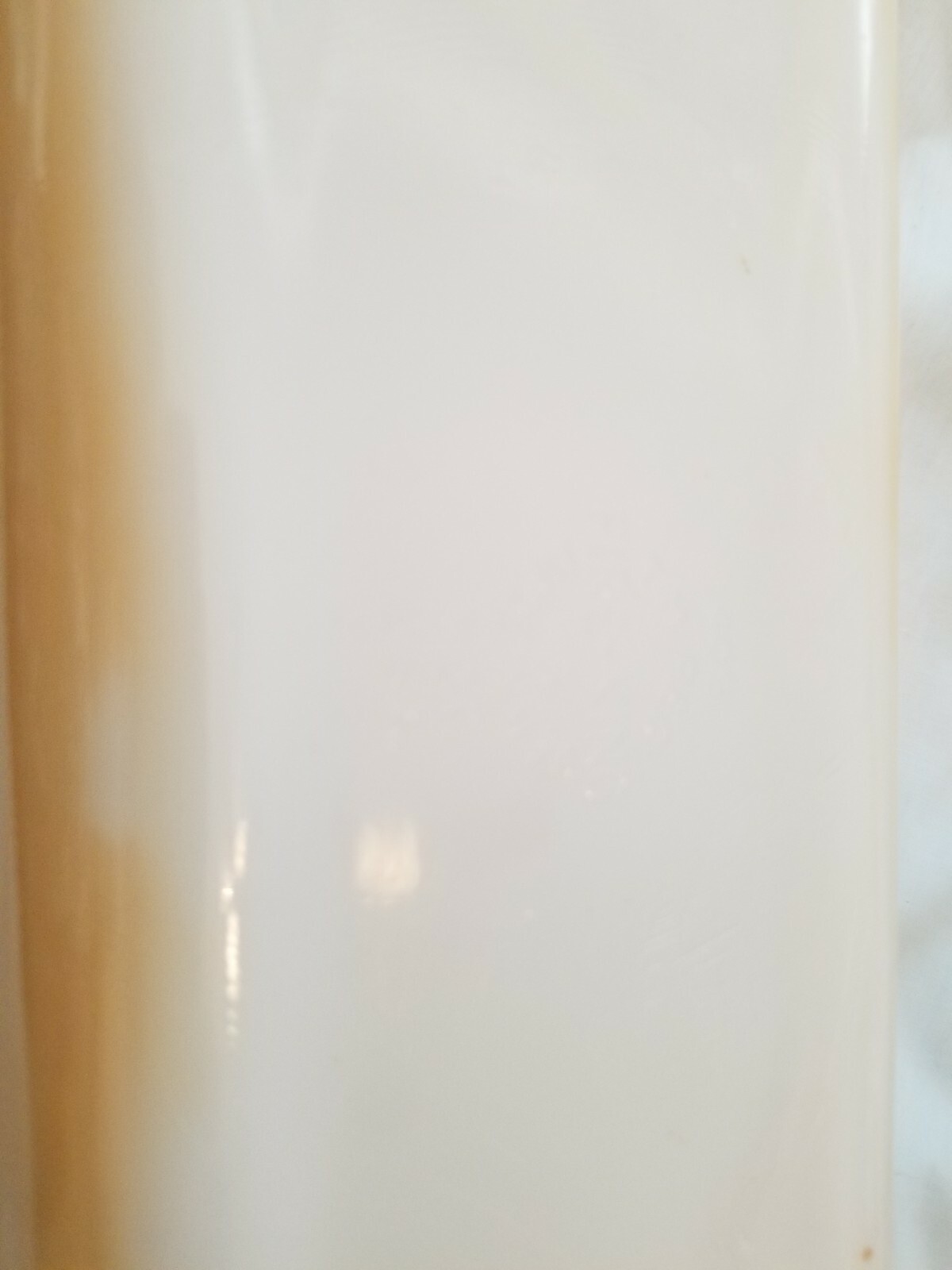 Fire King 1 Qt #409 Peach Lusterware Luster Lustre Loaf Pan iridescent