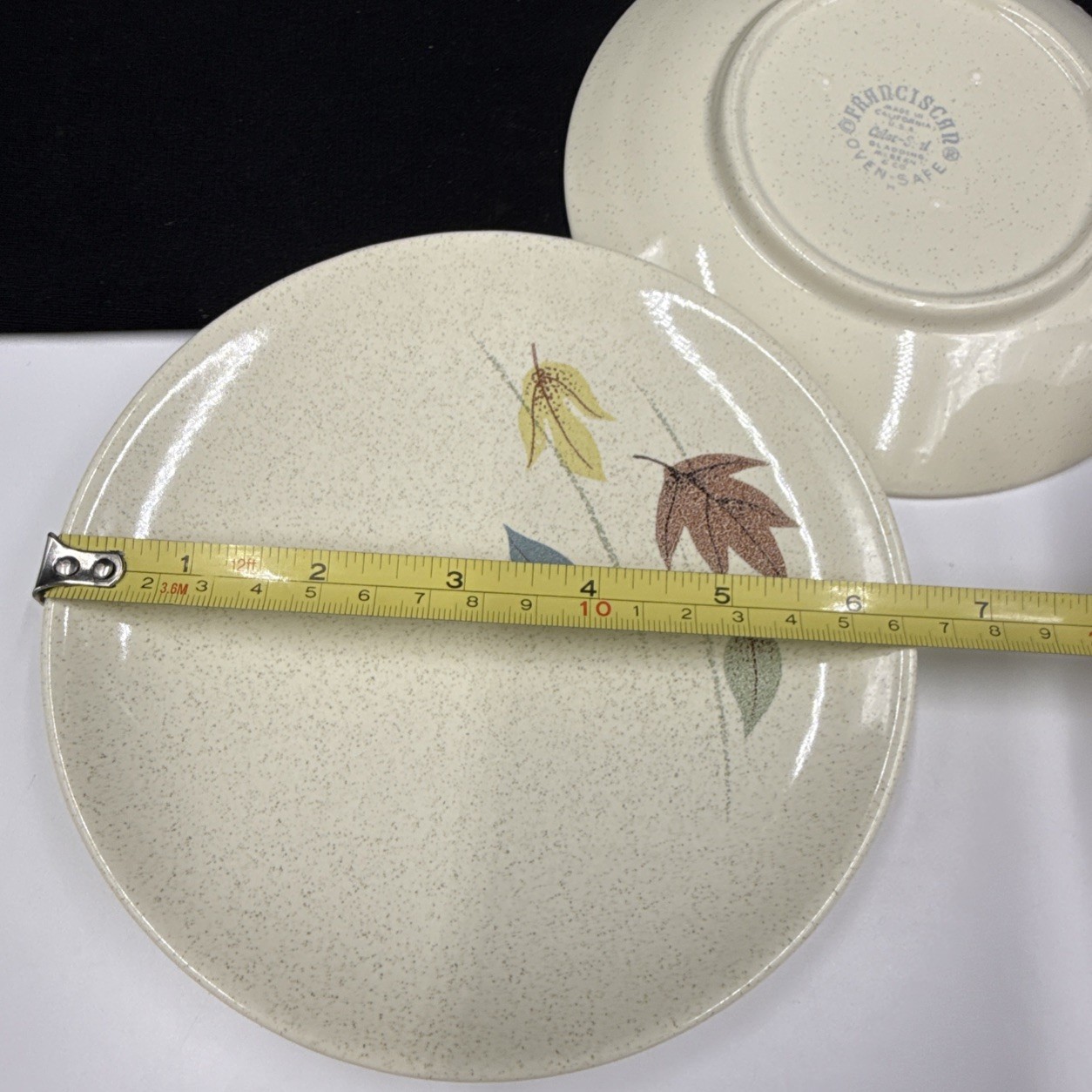 FRANCISCAN AUTUMN LEAVES Set Of (2) 6 1/2” Bread & Butter Plates •PRISTINE•