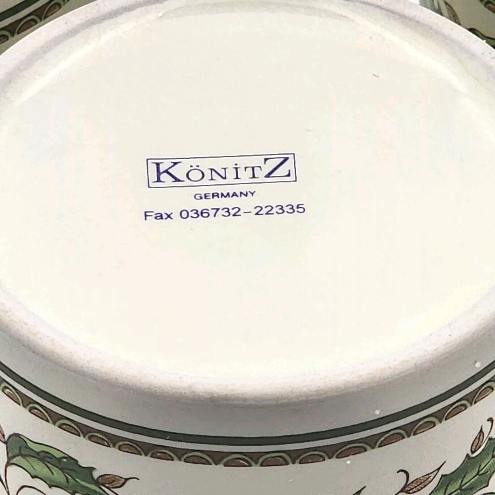 Set of 3 Konitz Germany Holly Holiday Home For The Holidays Porcelain Mugs 1994
