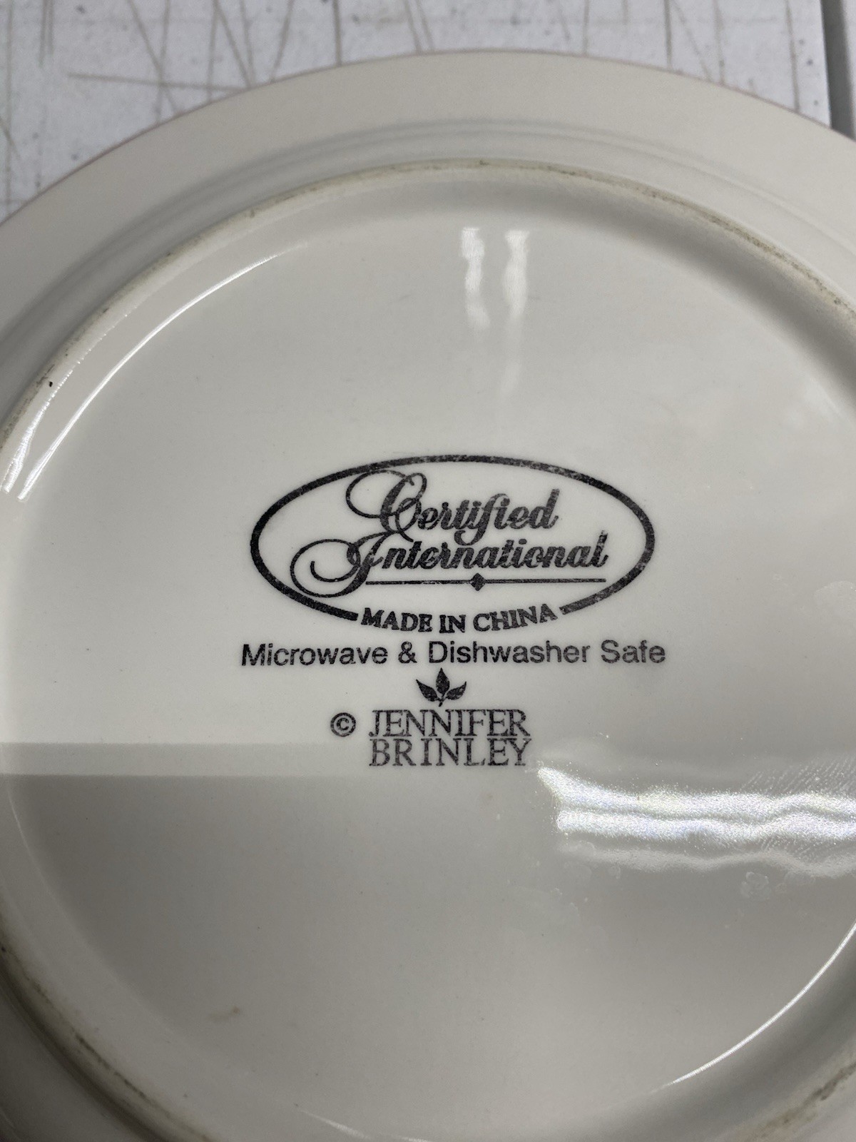 Jennifer Brinley Certified International Oval Serving Platter And Plate