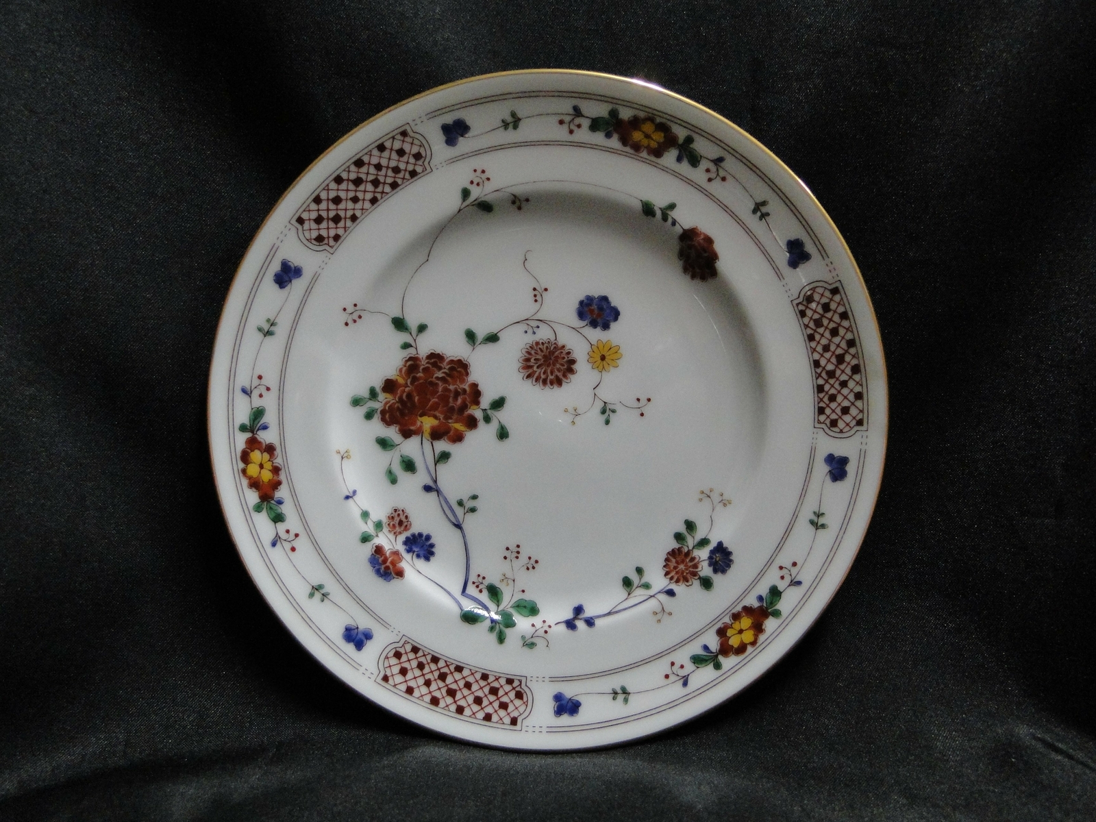 Noritake Nanking, 2860, Rust Flowers: Bread Plate (s), 6 3/8″