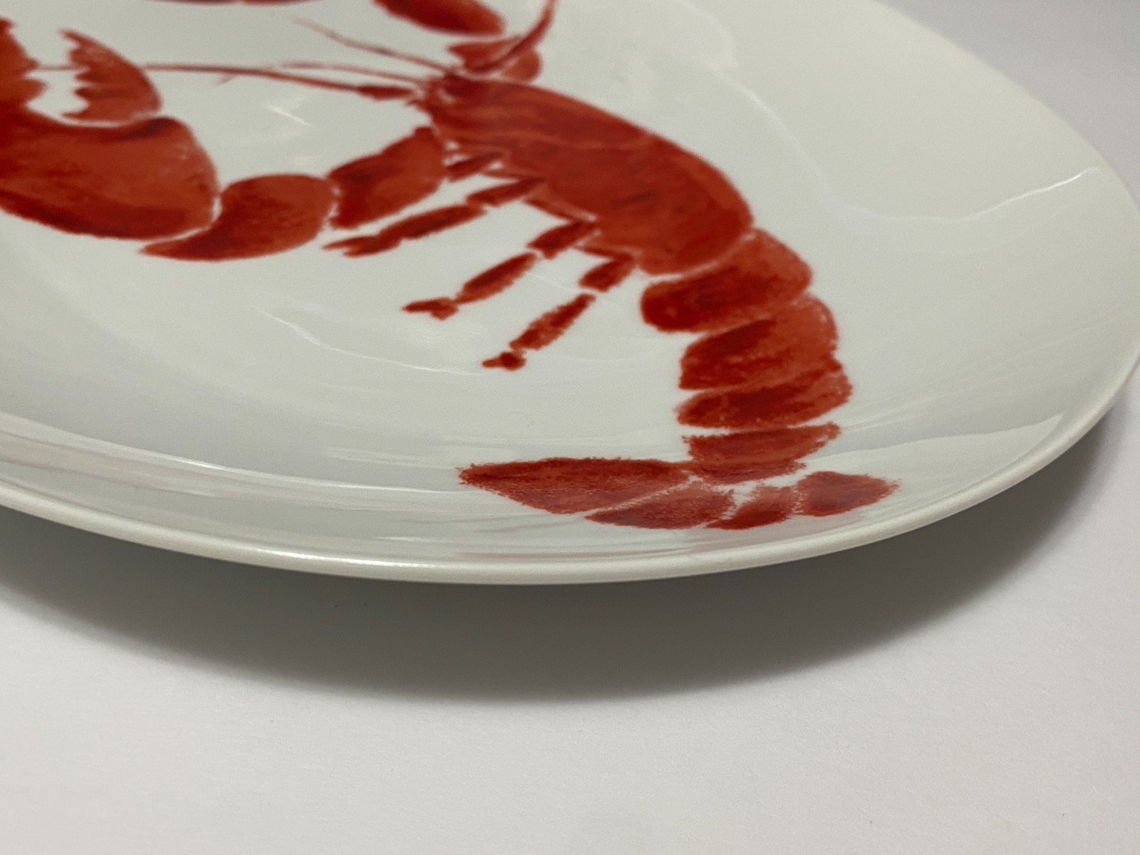 Lobster Serving Platter Studio Nova Red Oval Plate Fine China Y0723 12.5″ x 10″