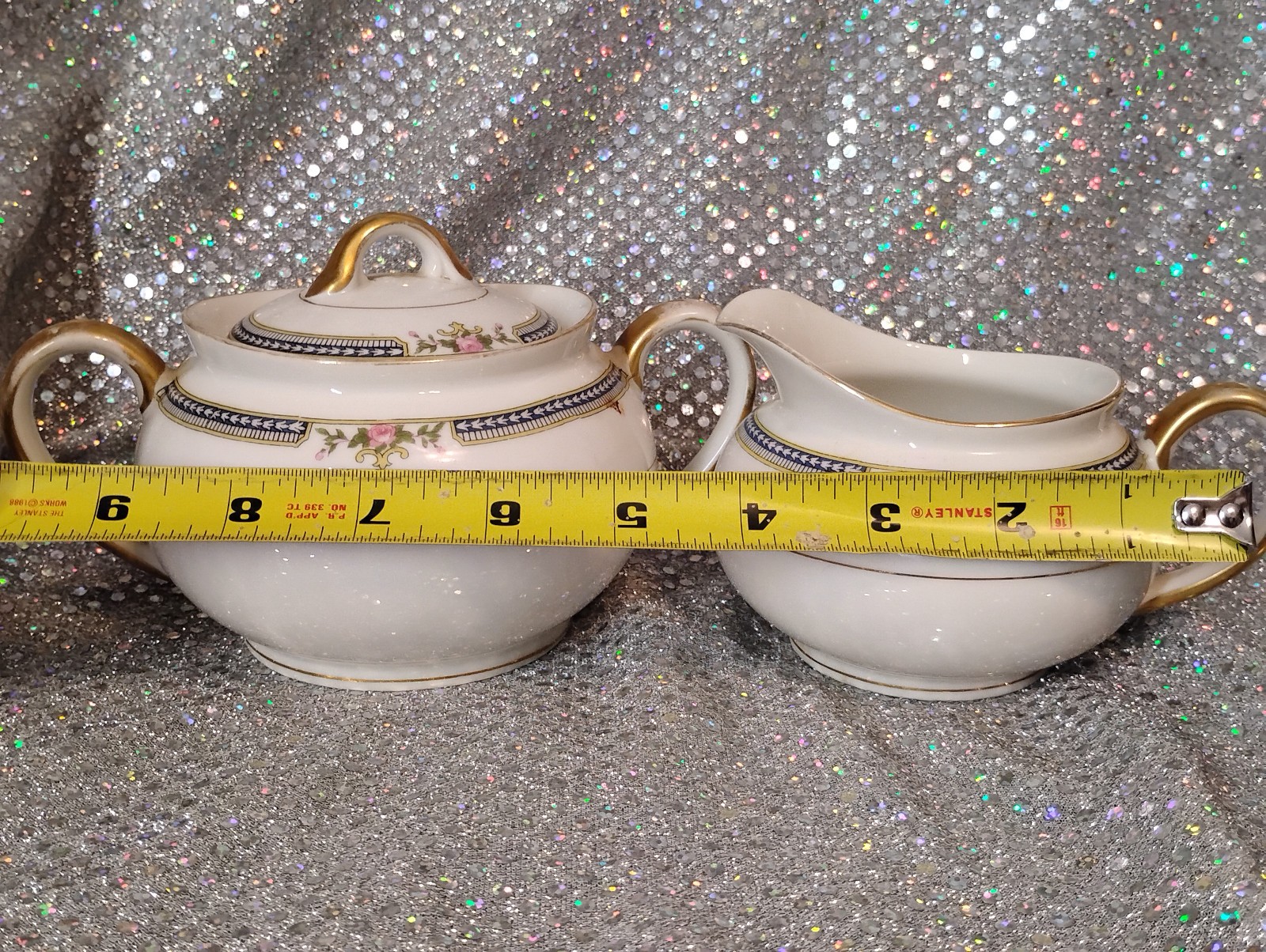 Noritake Doris- Fine China – Creamer And Sugar Bowl Set