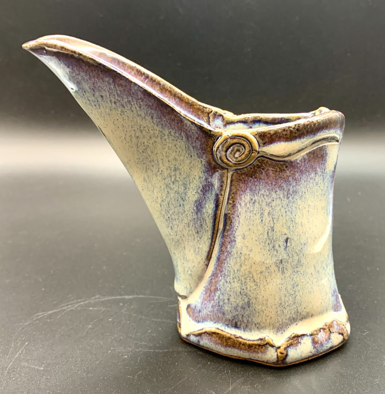 Art Pottery Stoneware Pitcher Jug Unsigned Teresa Taylor Salty Dog Whimsical