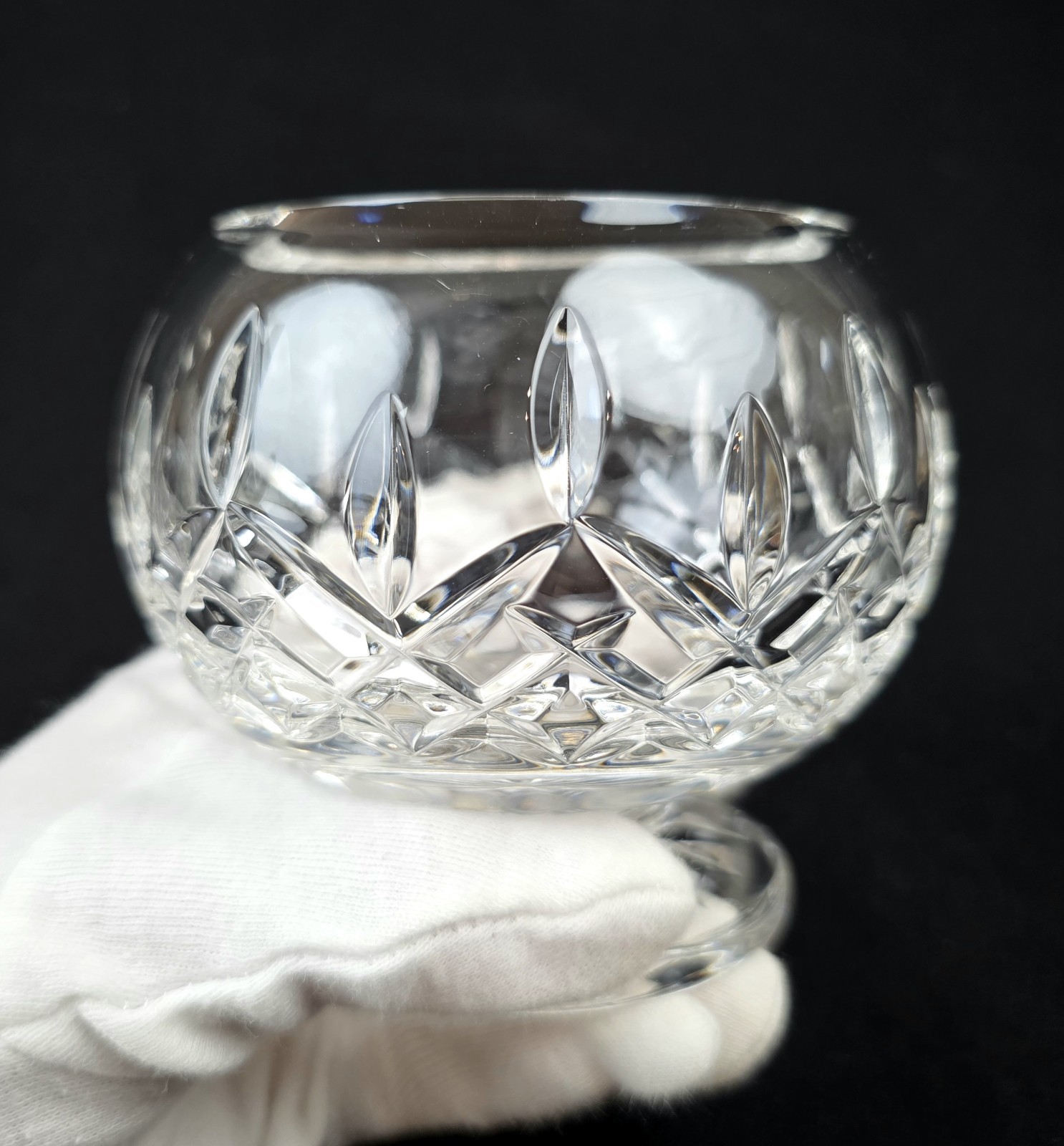 Waterford Crystal Lismore Open Round Footed Sugar Bowl Excellent 3 5/8”