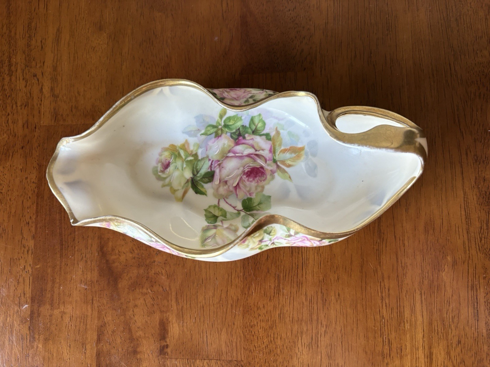 Royal Rudolstadt Prussia Antique Gravy Boat Beyer & Bock Porcelain
