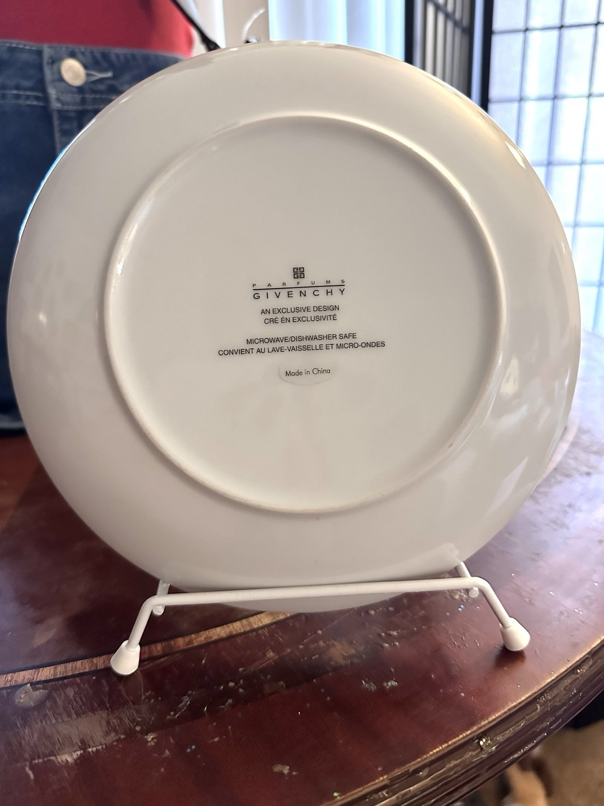 Four Piece Floral Decorated Givinchy Dinner Plates