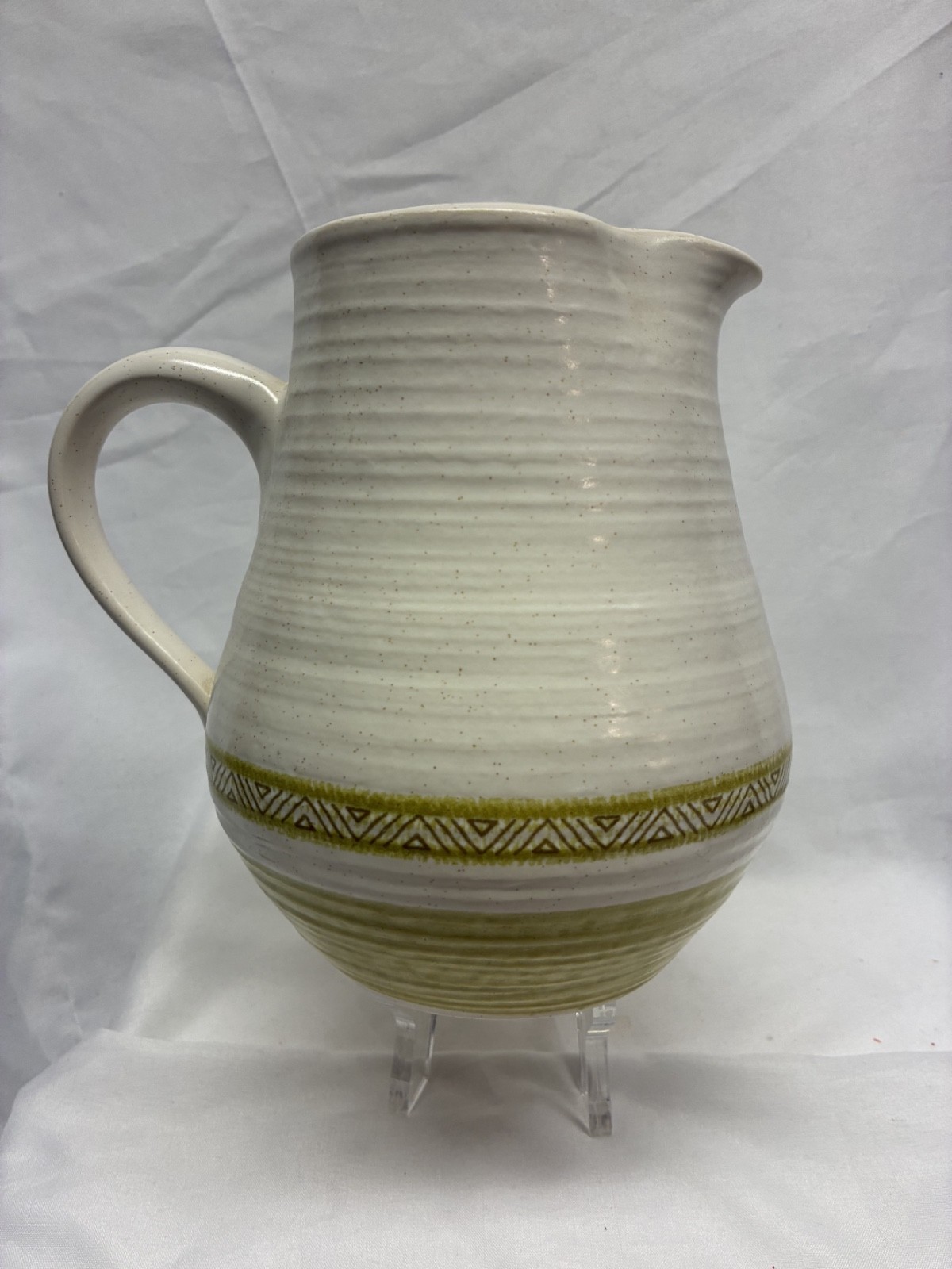 Vintage Franciscan Hacienda Green Medium Pitcher 6.25in MCM