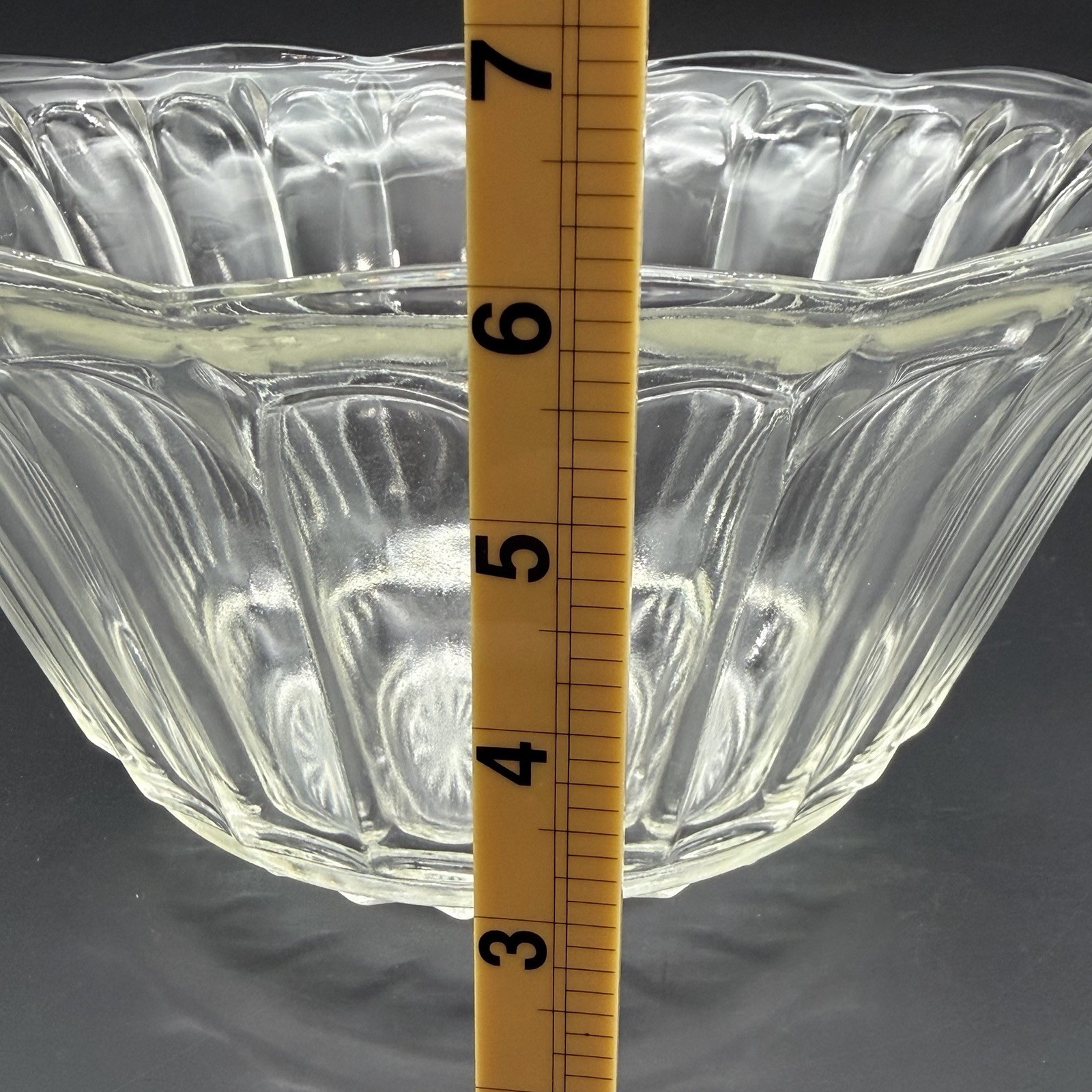 Vintage Anchor Hocking Colonial Punch Salad Serving Bowl Heavy Excellent