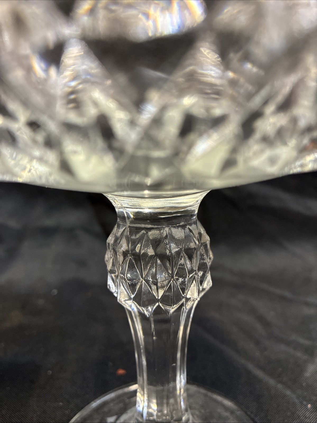 Vintage Indiana Glass Decorative Pedestal Candy Bowl
