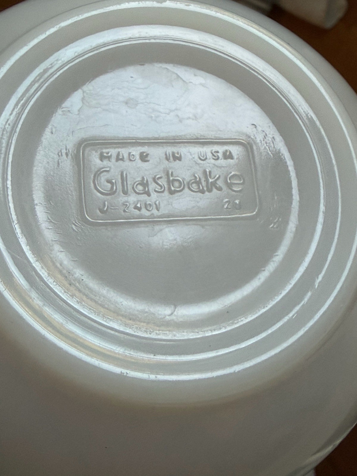 Vintage Glasbake Maid of Honor Bowl 5” EUC Turquoise Flowers