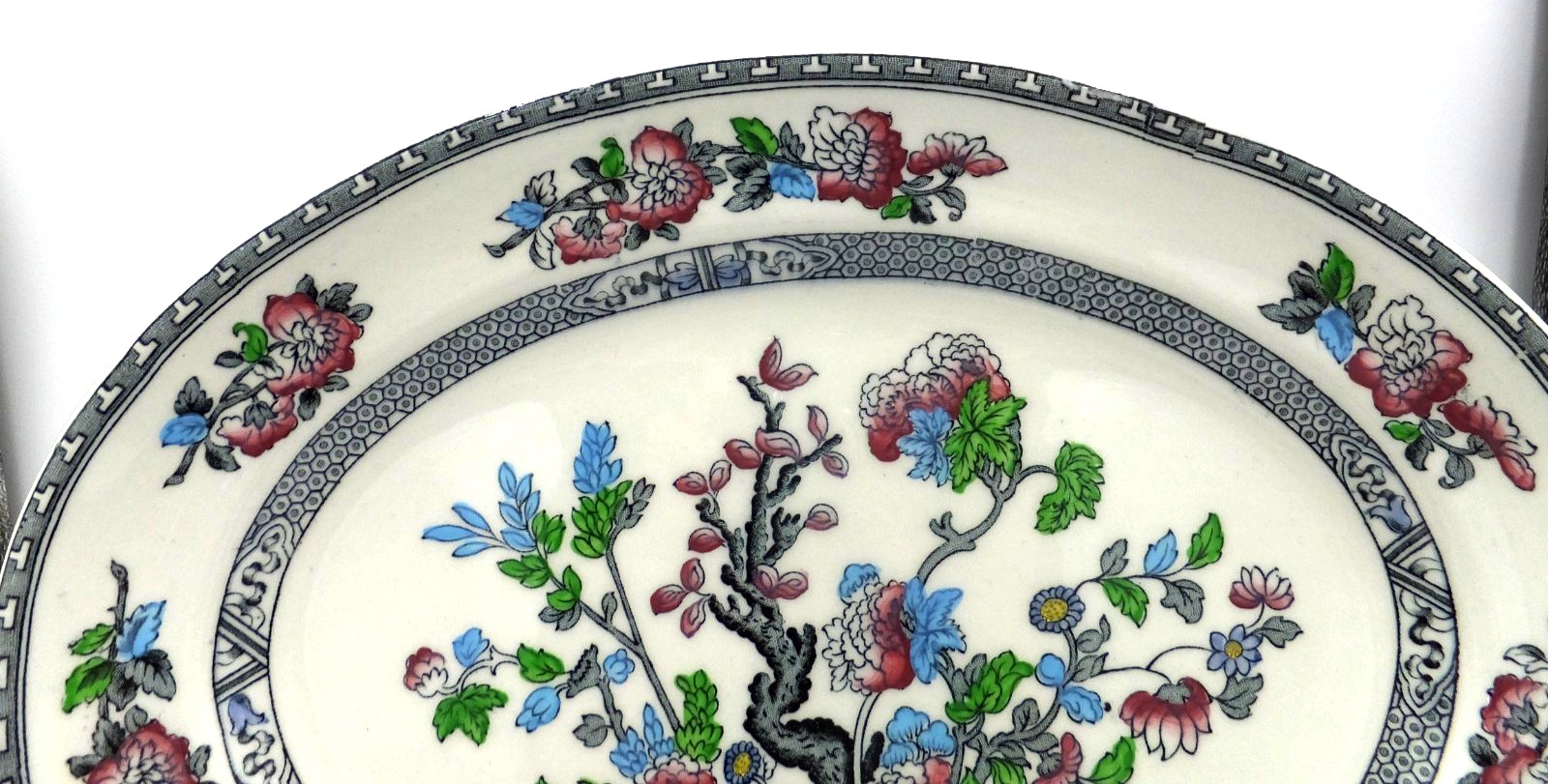 Woods & Son Burslem England Indian Tree Platter 11 3/4 Inches