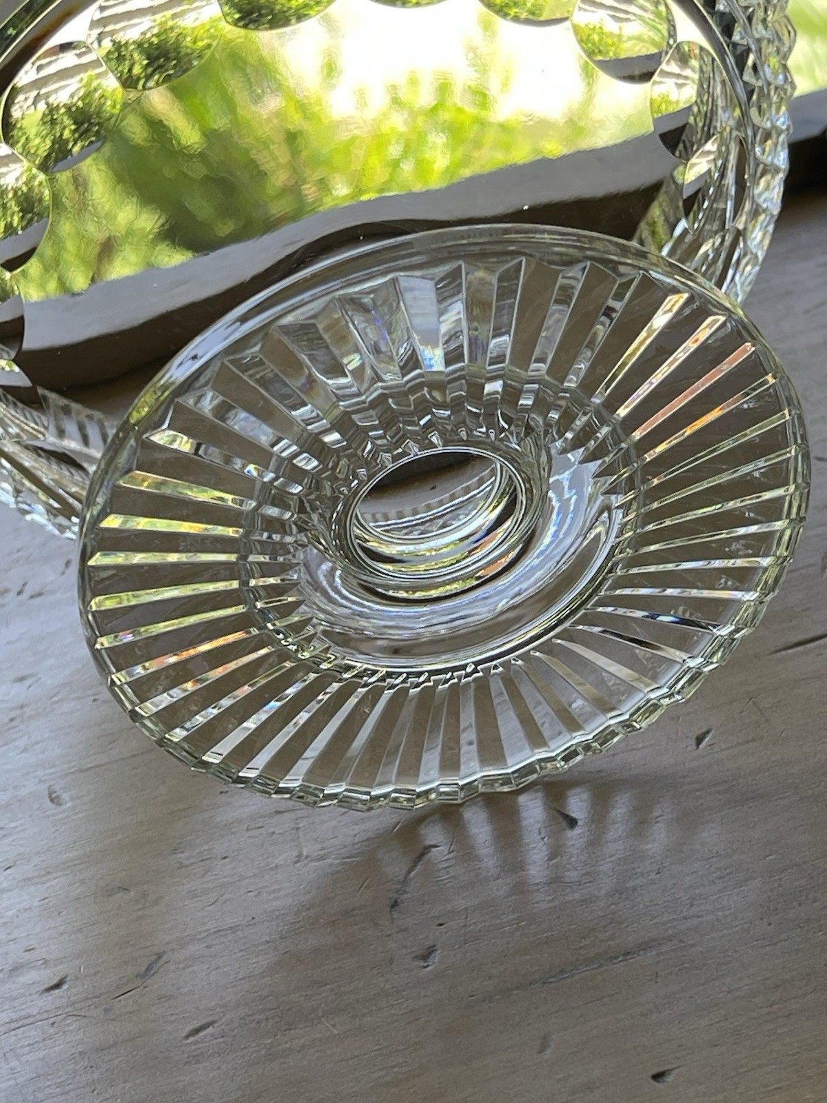 Vintage Waterford Crystal Centerpiece Bowl Footed Pedestal Castletown Cut ~MINT