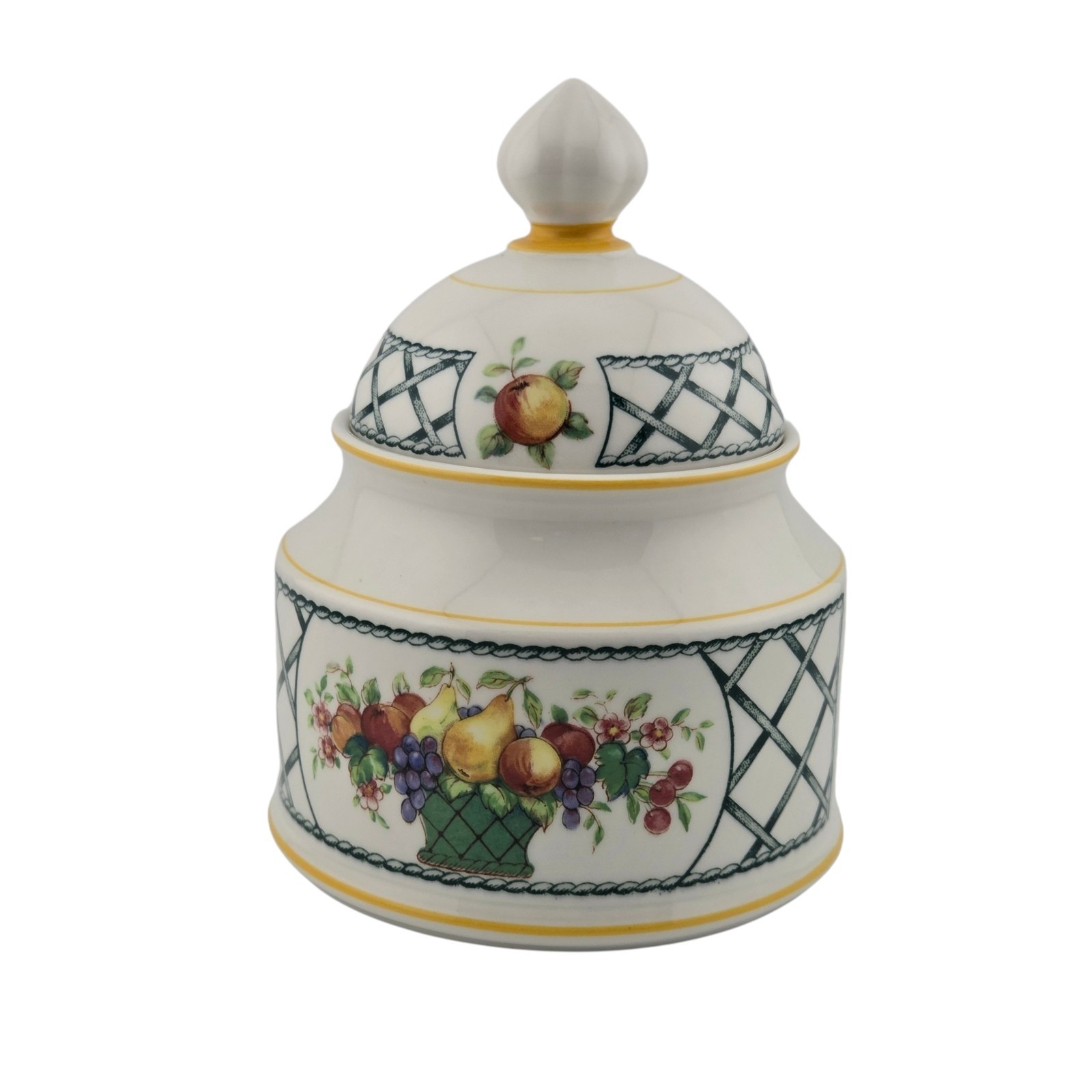 Villeroy & Boch Basket Creamer & Sugar Bowl w/ Lid Set Made in West Germany