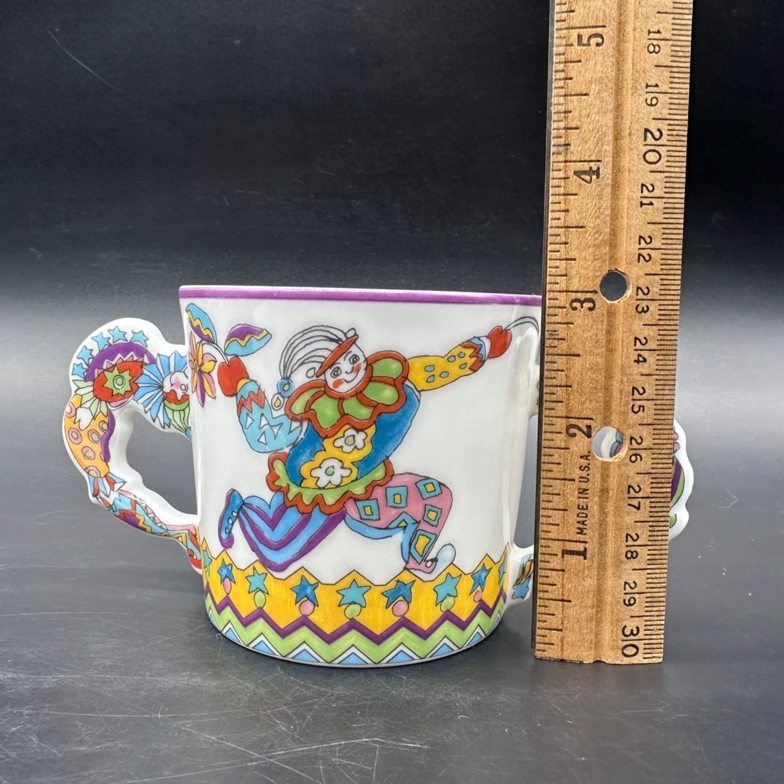 Vintage Tiffany and Co Fantasy Childs Set Cup Plate Gene Moore 1997 Japan Clown