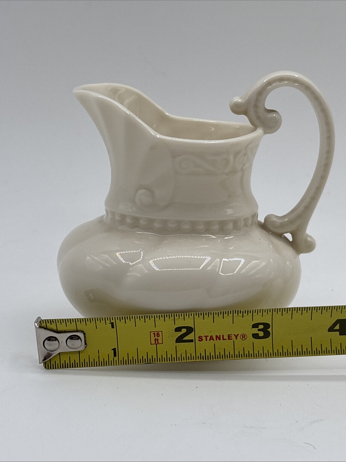 Lenox Ivory Small Pitcher Creamer Colonial Collection Fine Porcelain VTG Antique