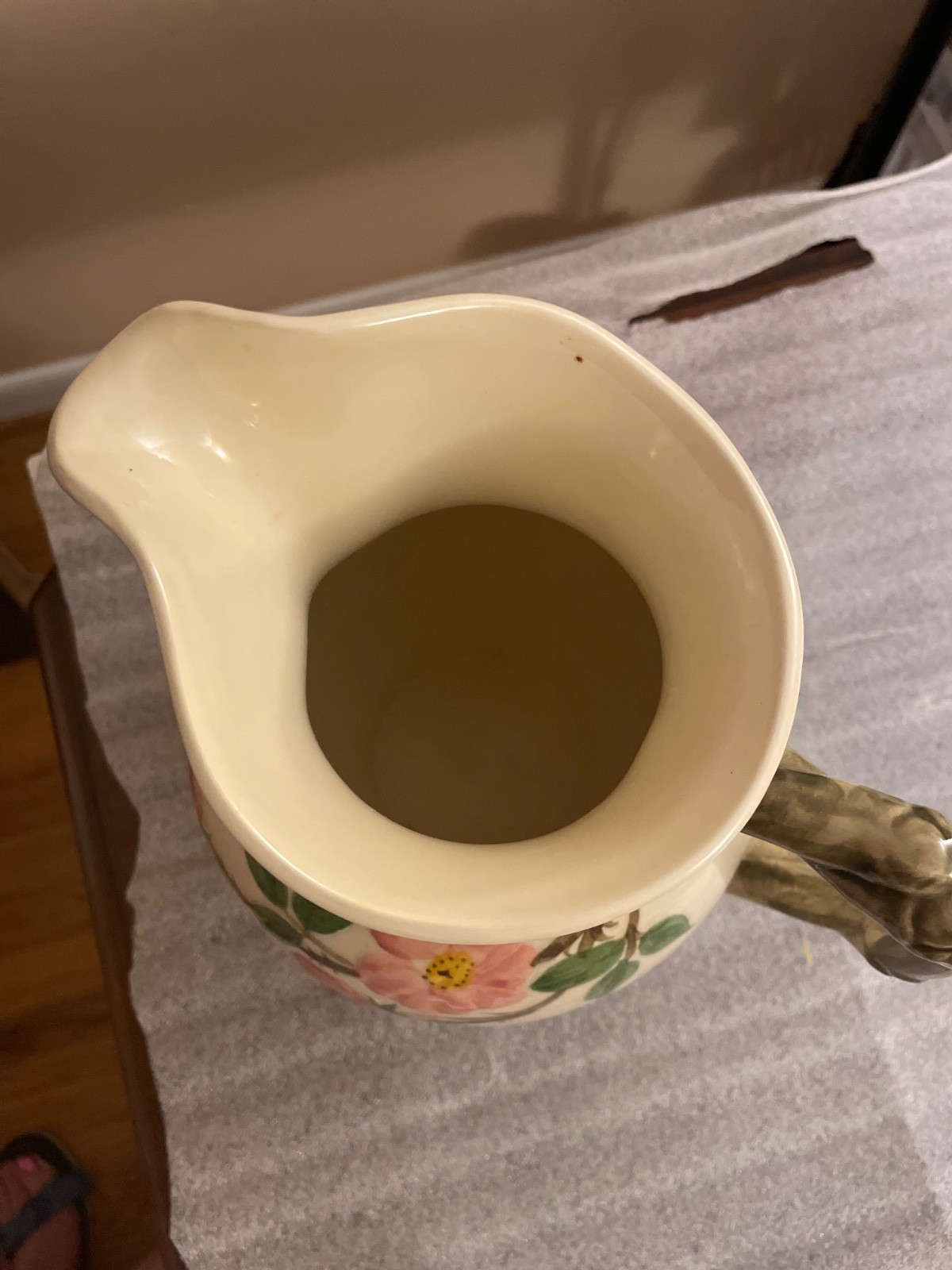 Vintage Franciscan Desert Rose Large ~8.5″ Water Pitcher
